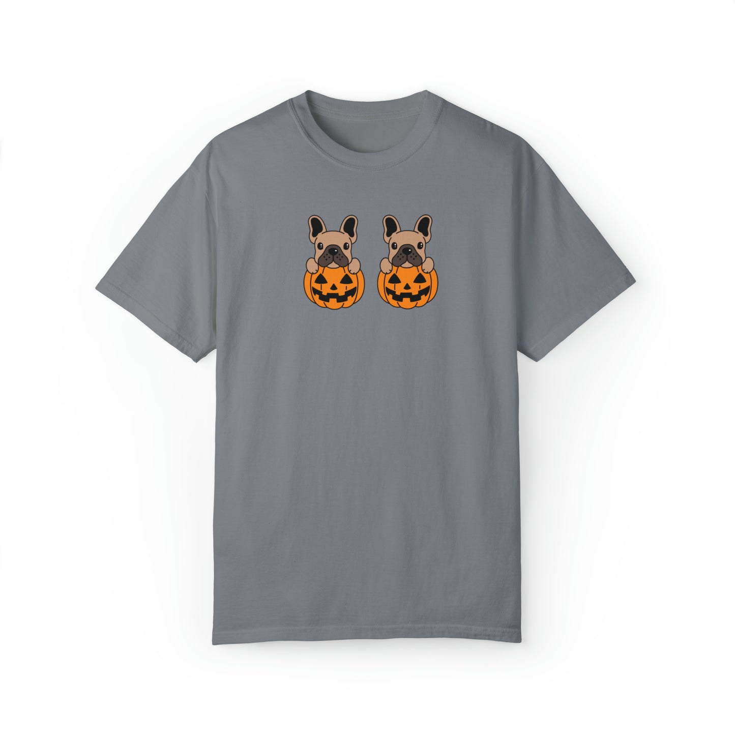 Doggie Pumpkins Unisex Garment-Dyed T-shirt
