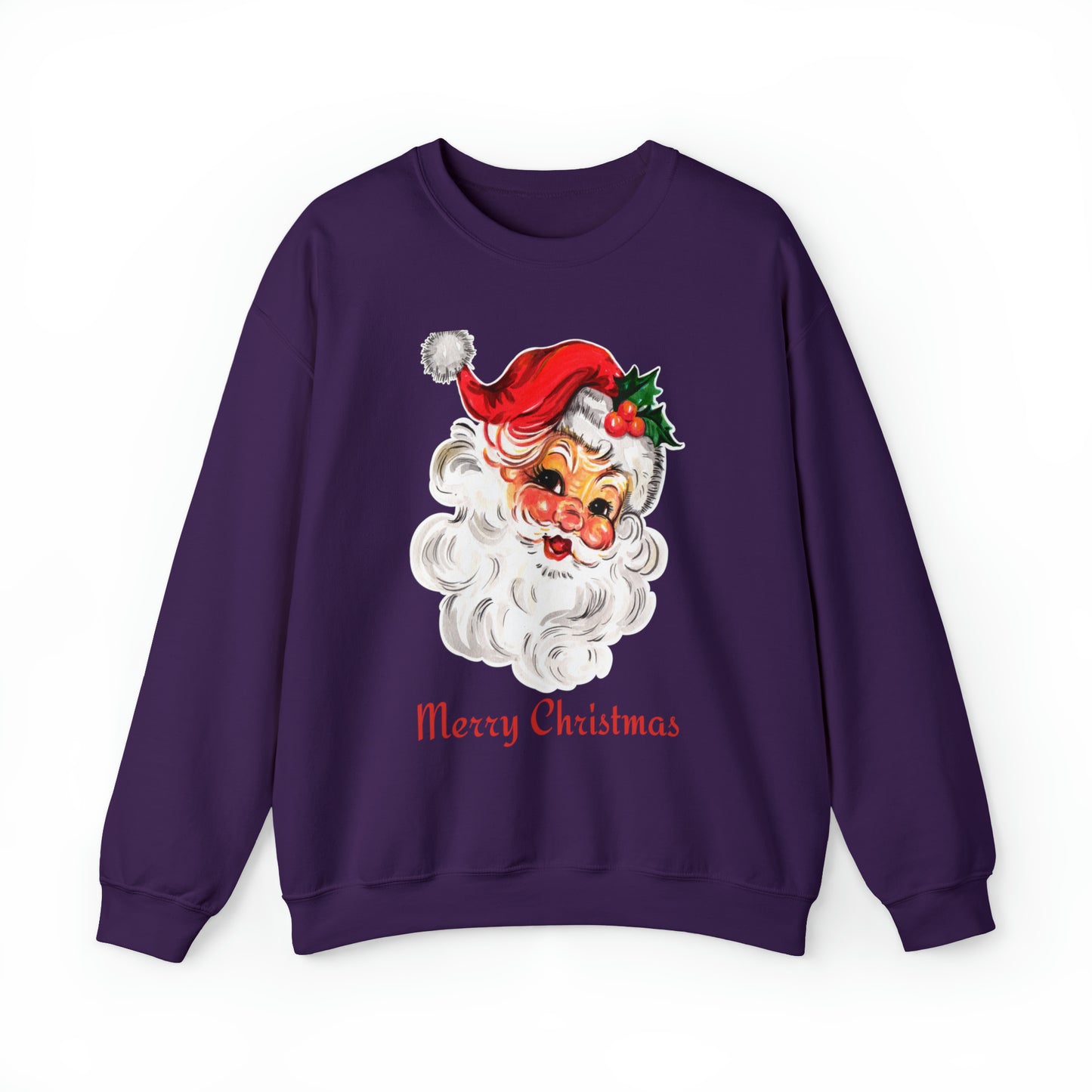 Merry Christmas Vintage Santa Unisex Heavy Blend Crewneck Sweatshirt
