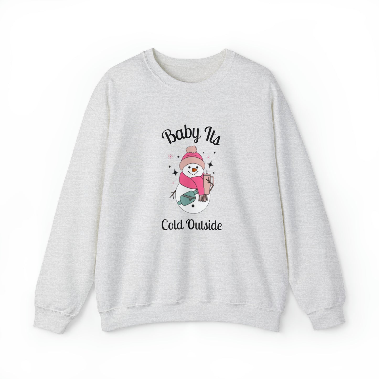 Baby Its Cold Outside Snowman Stanley Unisex Heavy Blend Crewneck Sweatshirt