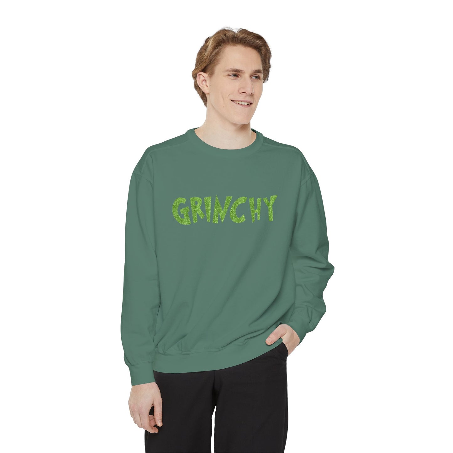 Grinchy Comfort Colors Unisex Garment-Dyed Sweatshirt