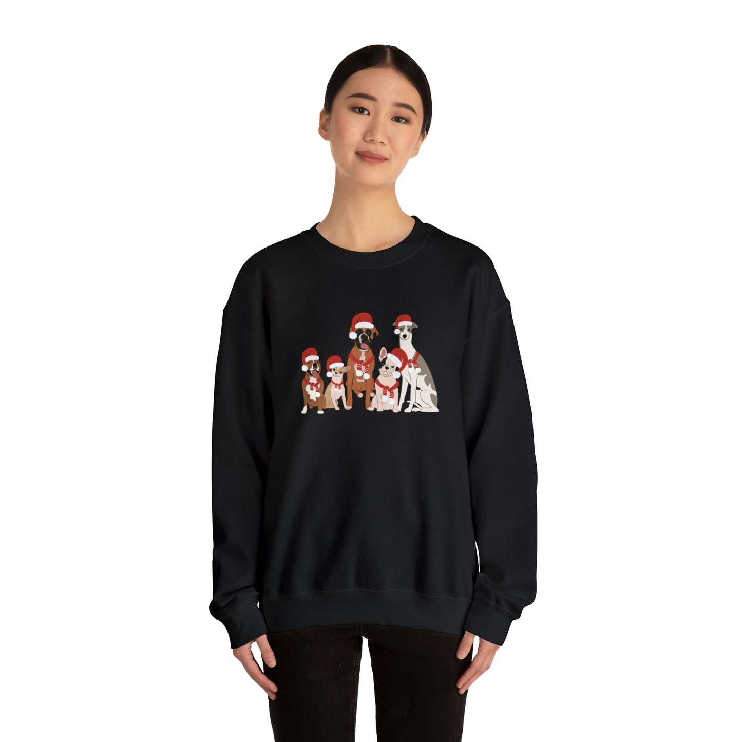 Santa Doggies Unisex Crewneck Sweatshirt