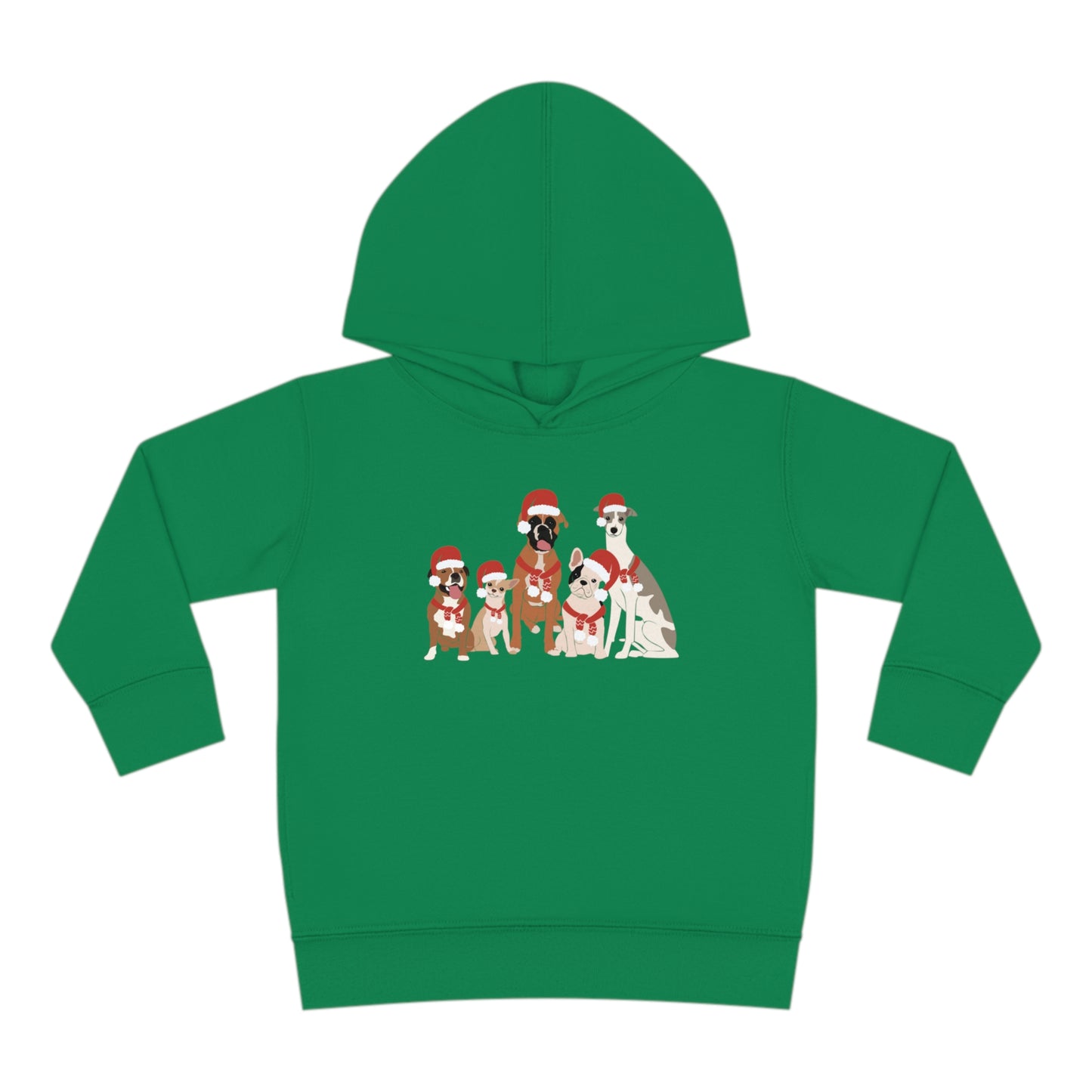 Santa Dogs Toddler Pullover Fleece Hoodie