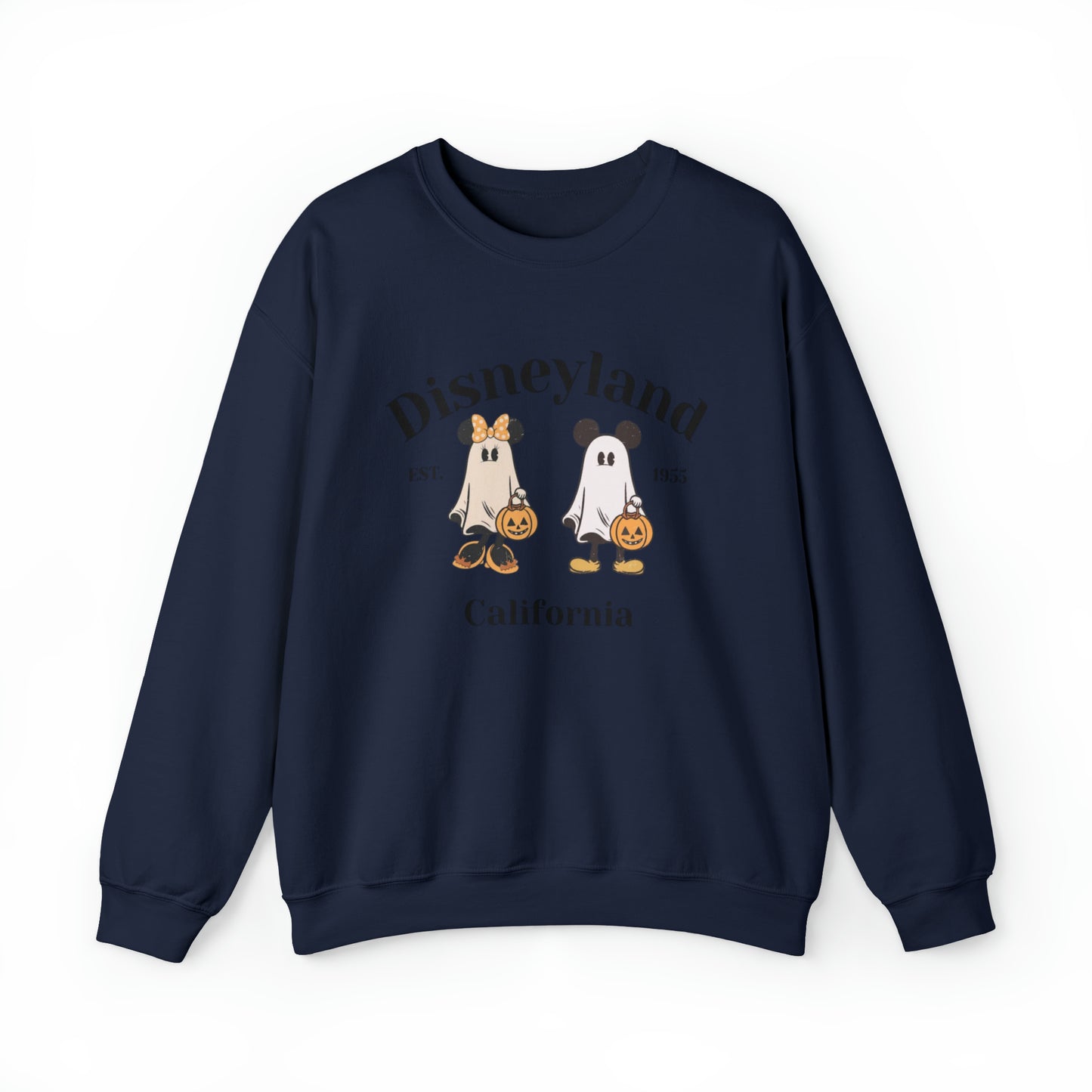 Disneyland Mickey And Minnie Ghost Unisex Heavy Blend Crewneck Sweatshirt