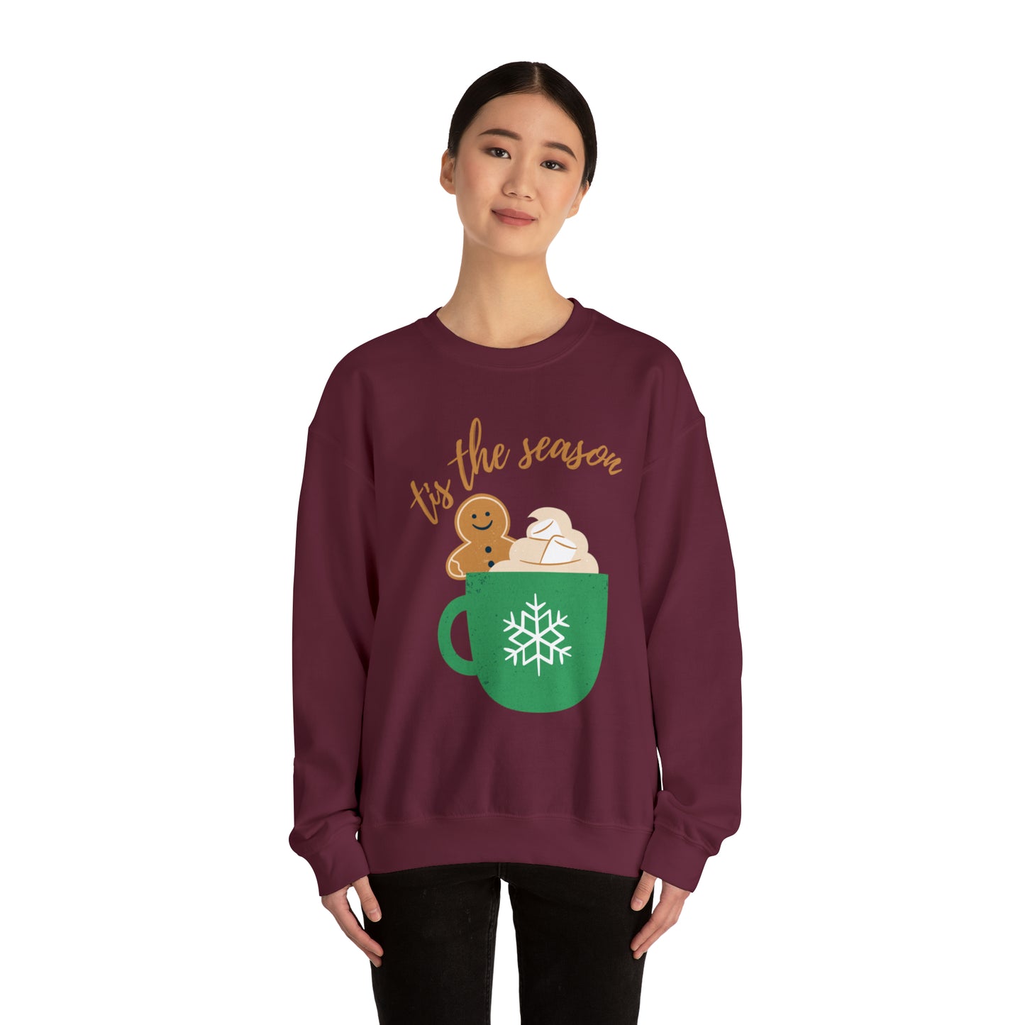 Tis The Season Latte Unisex Heavy Blend Crewneck Sweatshirt