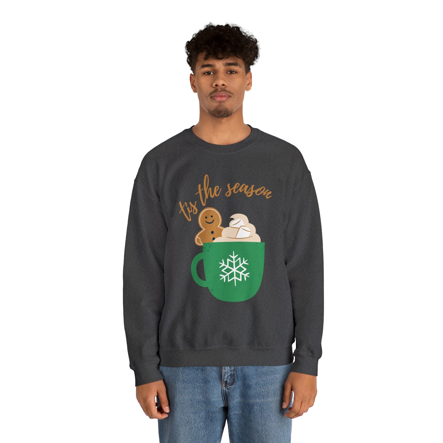 Tis The Season Latte Unisex Heavy Blend Crewneck Sweatshirt