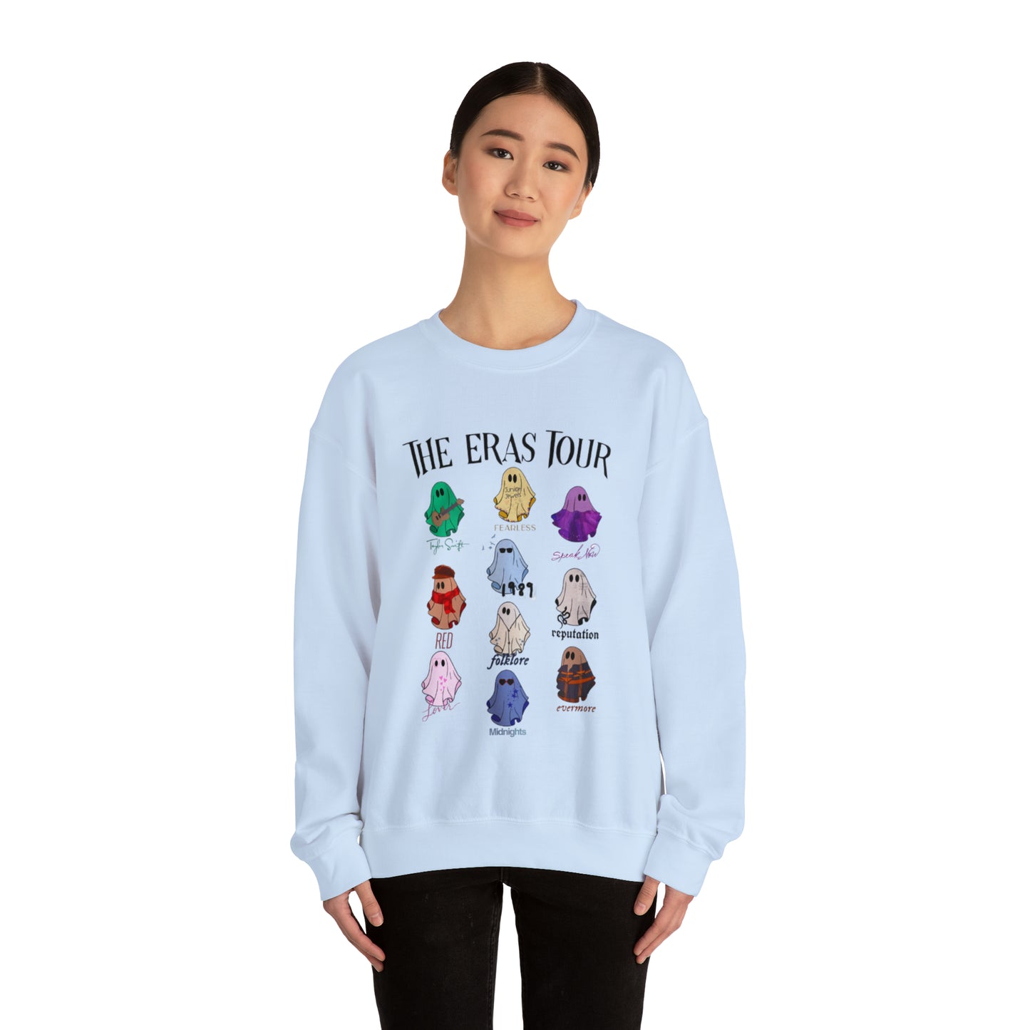 Taylor Swift Ghost Eras Tour Unisex Heavy Blend  Crewneck Sweatshirt