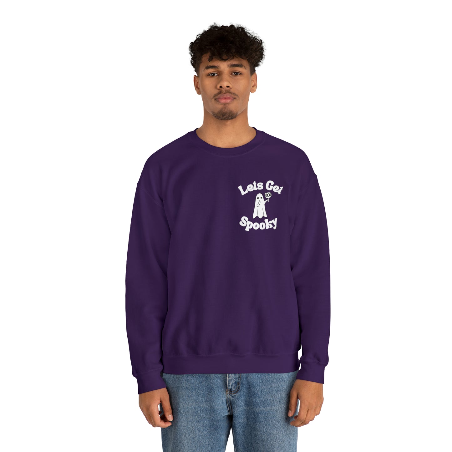 Let’s get spooky ghost Unisex Heavy Blend™ Crewneck Sweatshirt