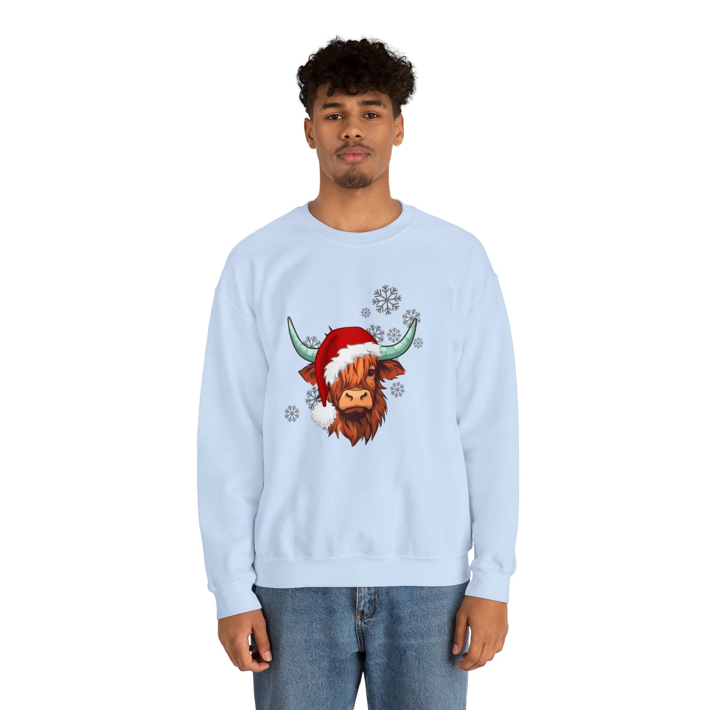 Highland Cow Santa Unisex Sweatshirt