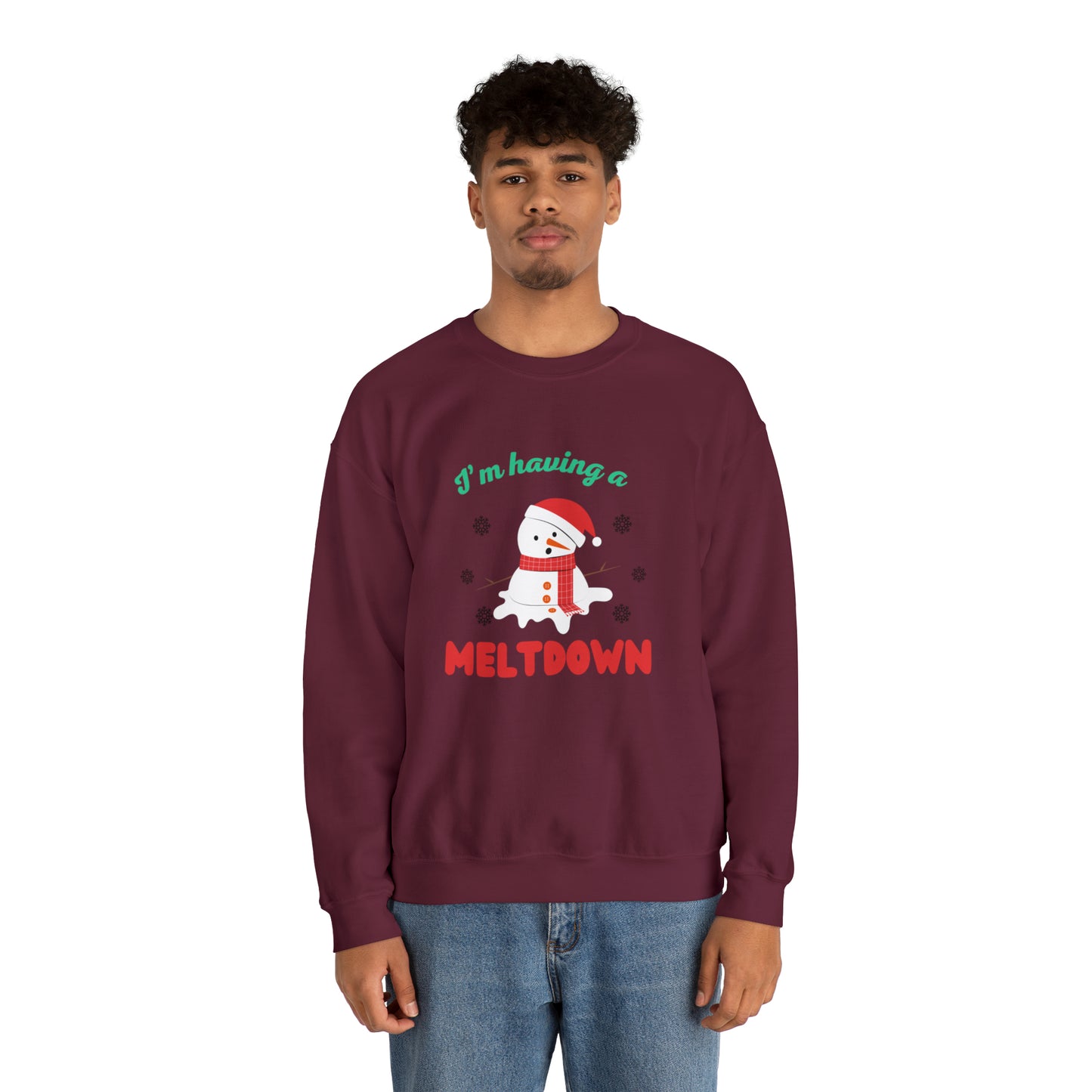 I’m having a meltdown snowman Unisex Sweatshirt