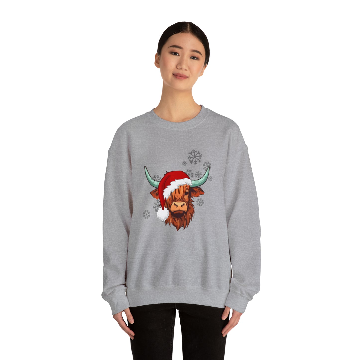 Highland Cow Santa Unisex Sweatshirt
