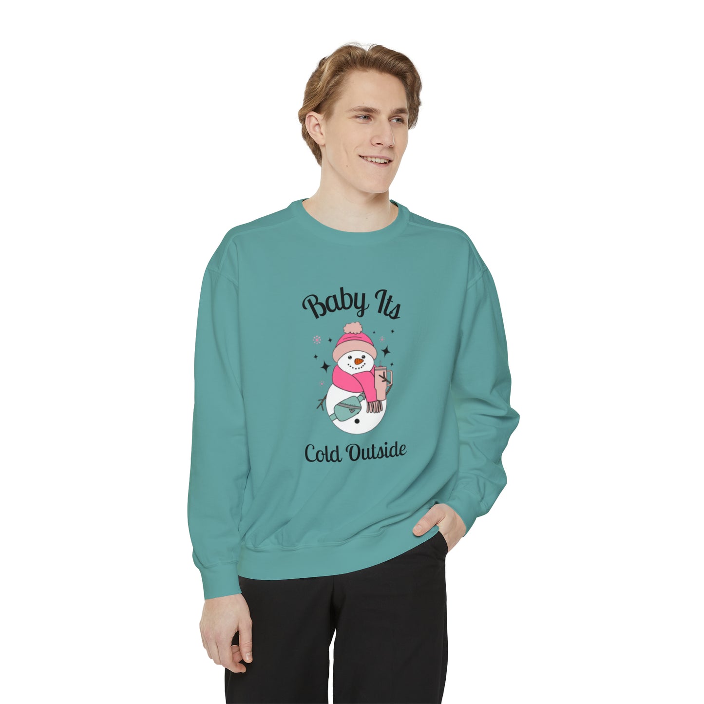 Baby Its Cold Outside Comfort Colors Unisex Garment-Dyed Sweatshirt