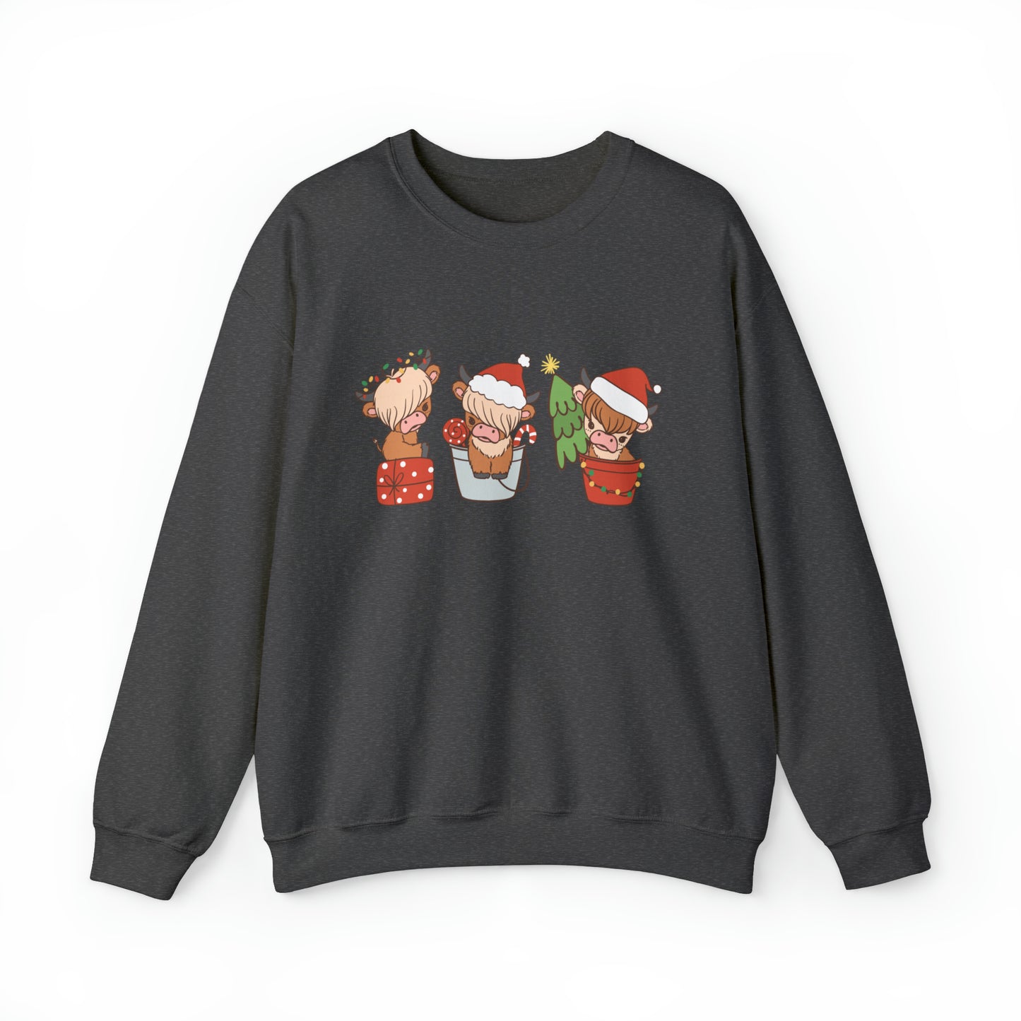 Highland Cows Christmas Unisex Sweatshirt