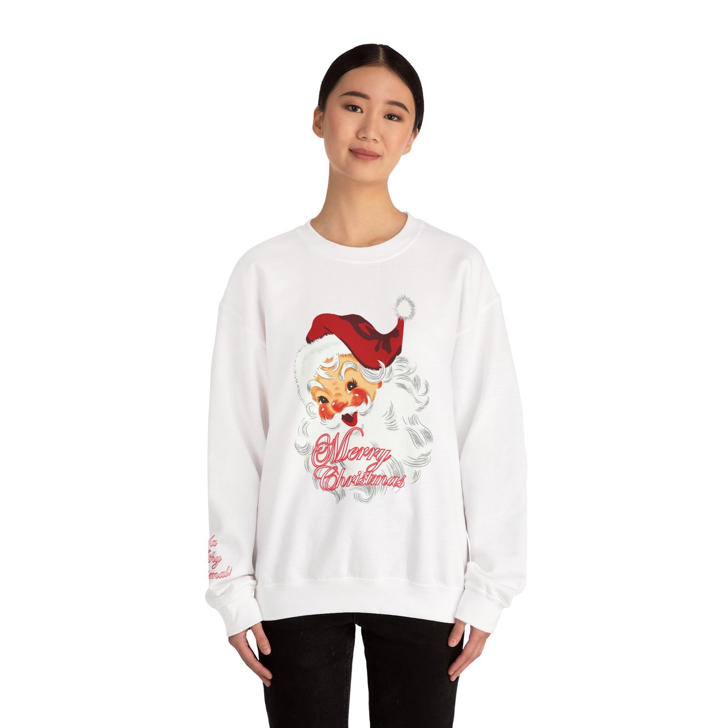Merry Christmas Crewneck Sweatshirt, Holiday Gift, Winter Fashion, Cozy Apparel, Cute Christmas Sweatshirt, Festive Outfit