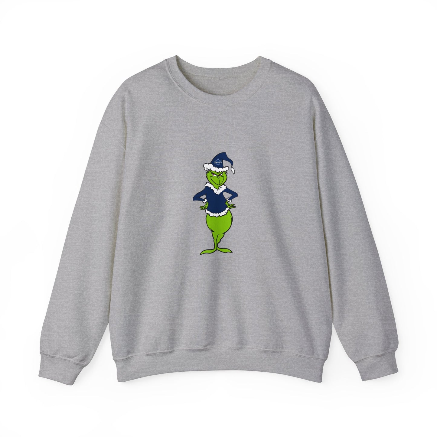 Dallas Cowboys Grinch Unisex Heavy Blend Crewneck Sweatshirt