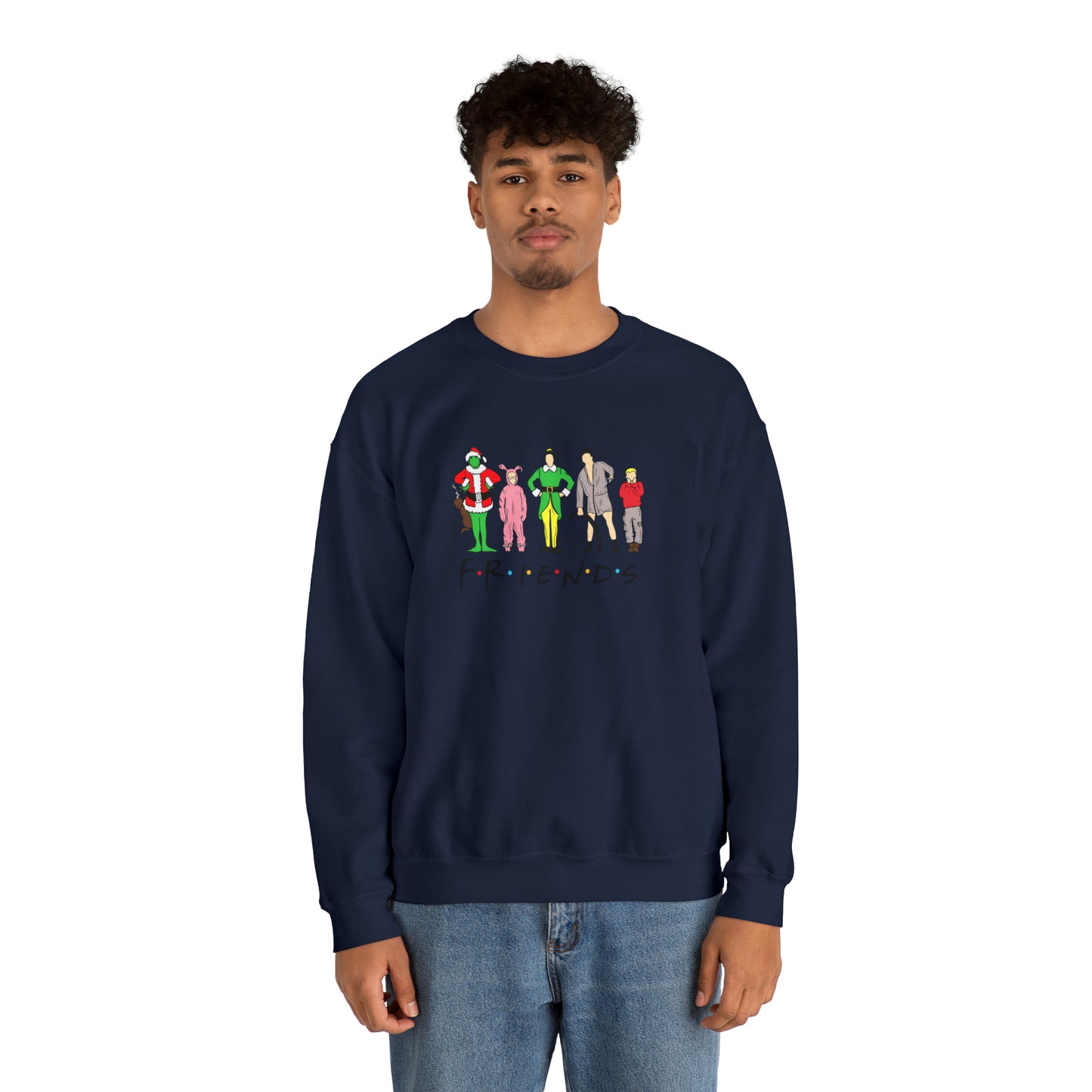 Friends Christmas Unisex Heavy Blend Crewneck Sweatshirt