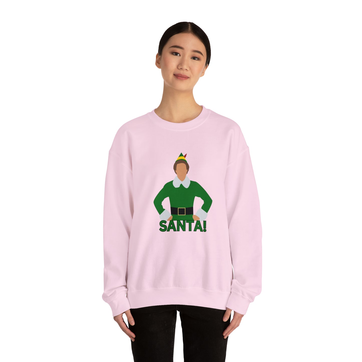 Santa Buddy Elf Unisex Heavy Blend Crewneck Sweatshirt