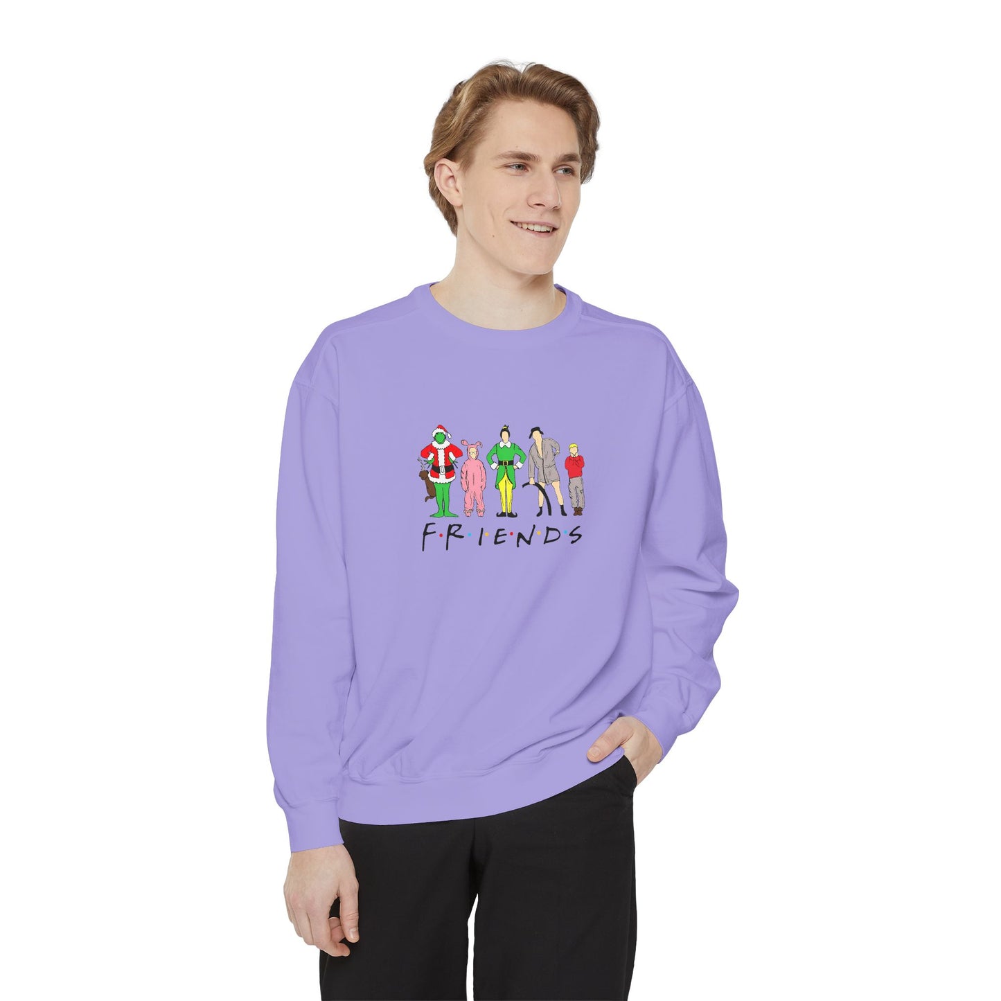 Friends comfort colors Unisex Garment-Dyed Sweatshirt