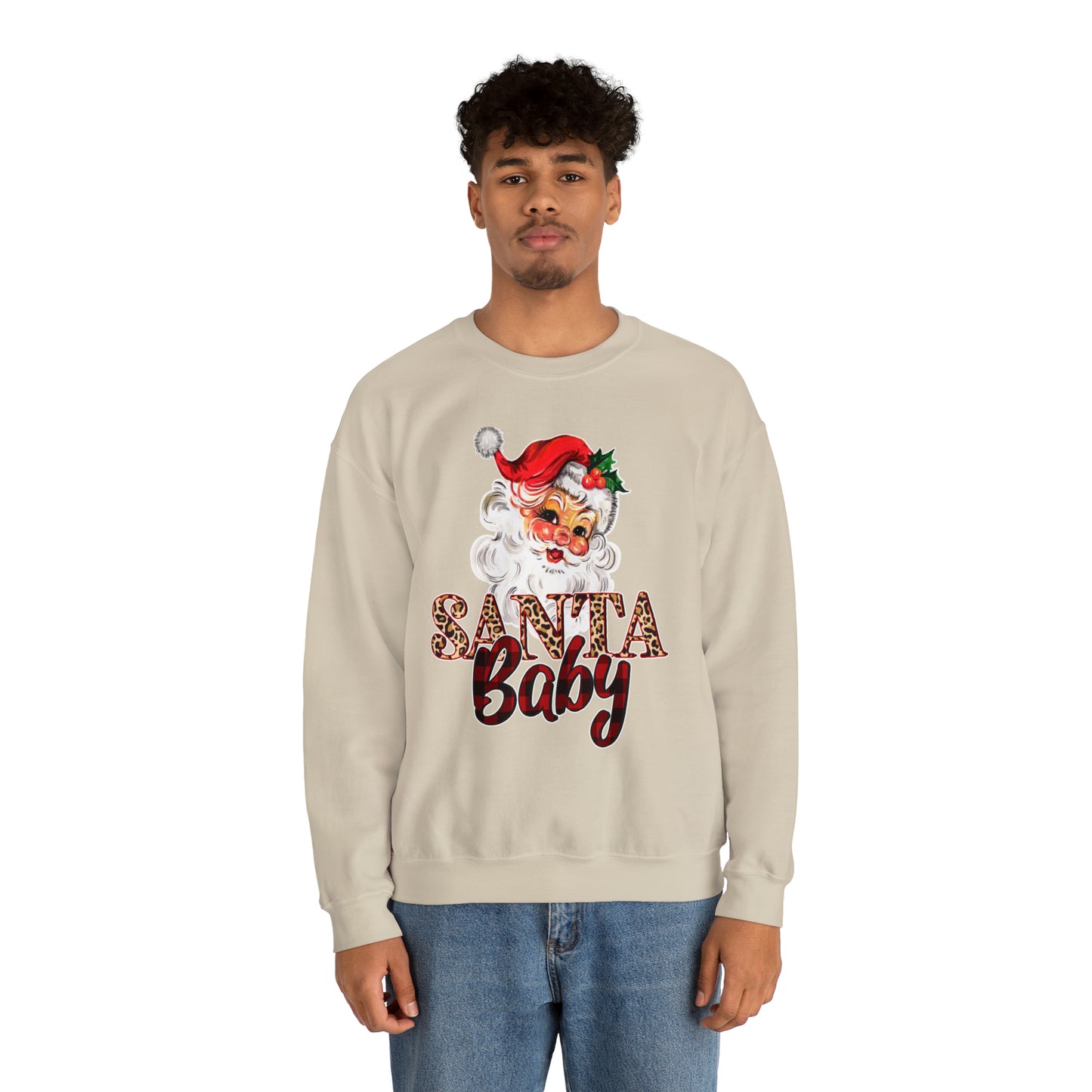 Santa Baby Vintage Santa Unisex Heavy Blend Crewneck Sweatshirt