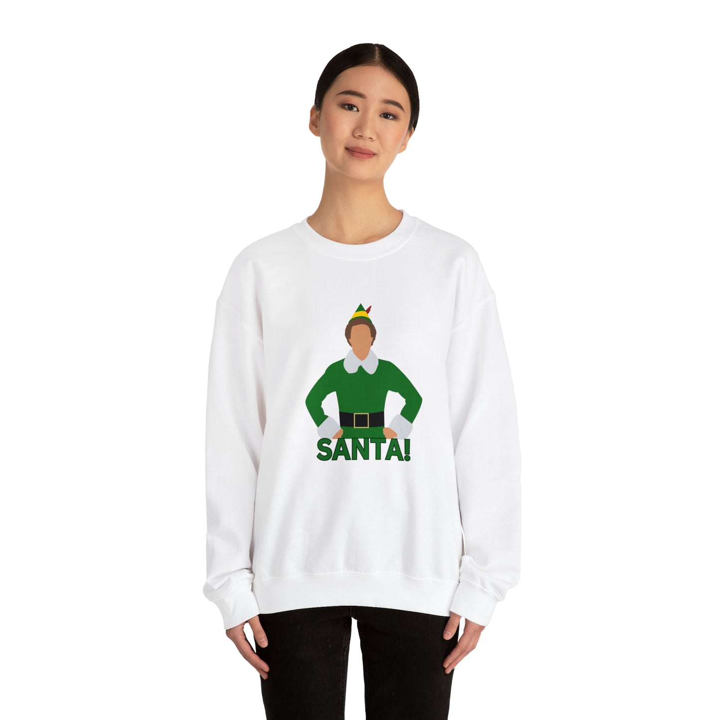 Santa Buddy Elf Unisex Heavy Blend Crewneck Sweatshirt