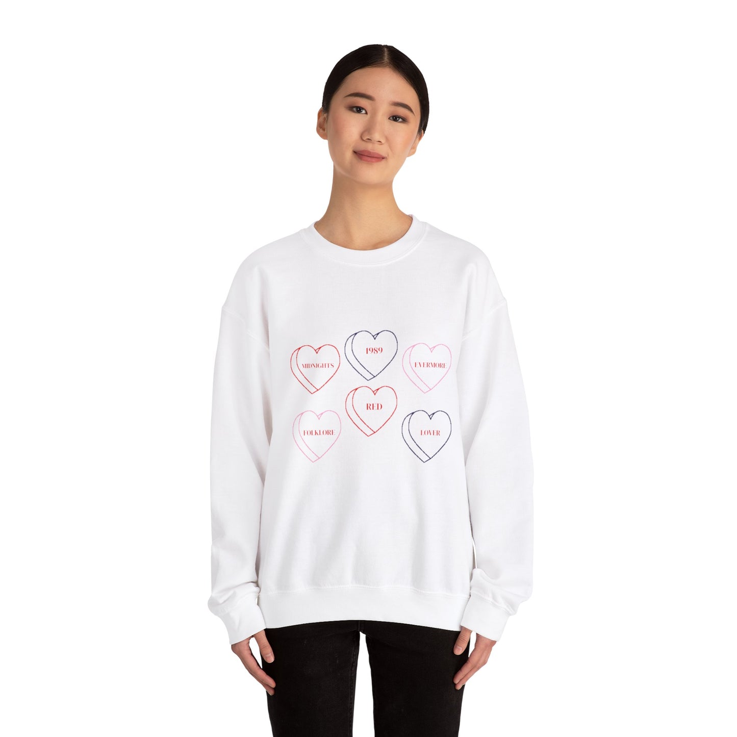 Taylor Eras Heart Crewneck Sweatshirt