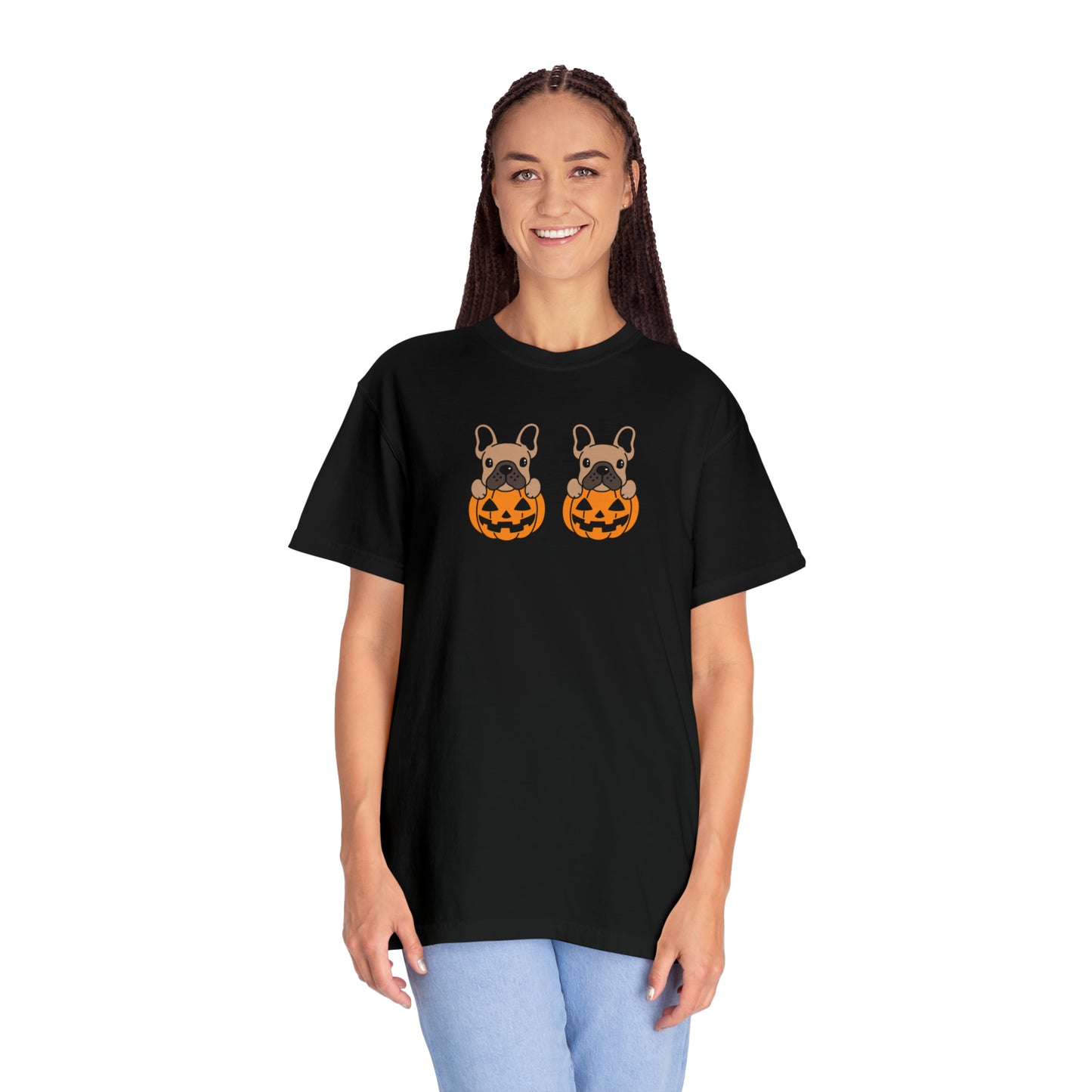Doggie Pumpkins Unisex Garment-Dyed T-shirt