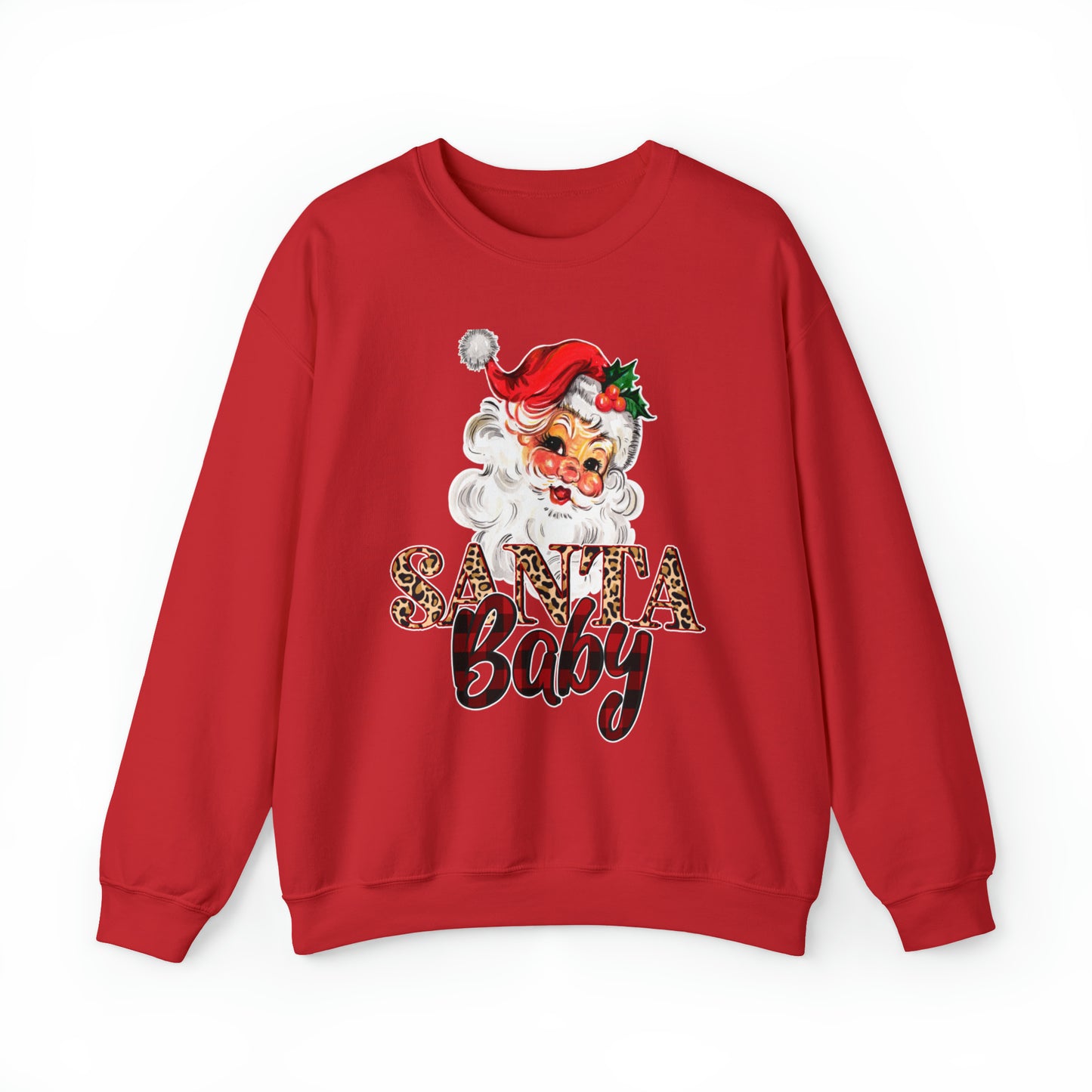 Santa Baby Vintage Santa Unisex Heavy Blend Crewneck Sweatshirt