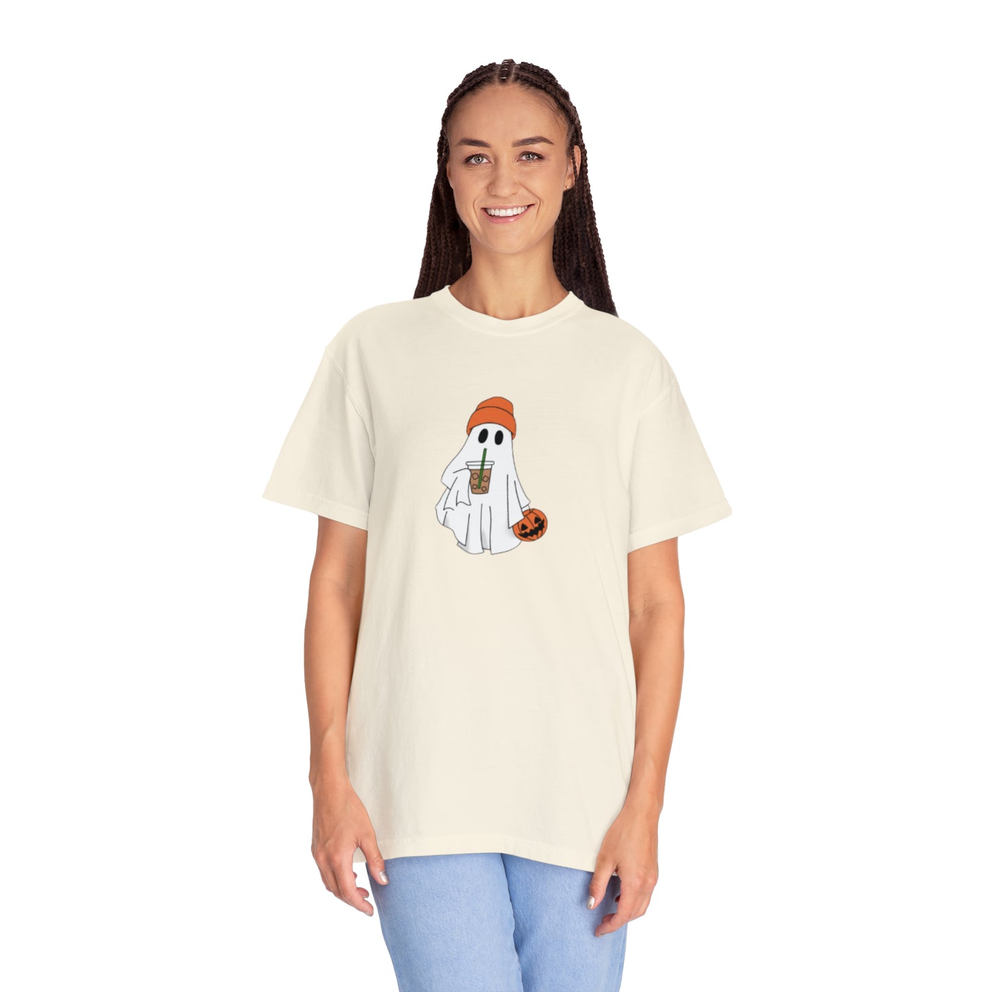 Ghost Iced Coffee Unisex Garment-Dyed T-shirt
