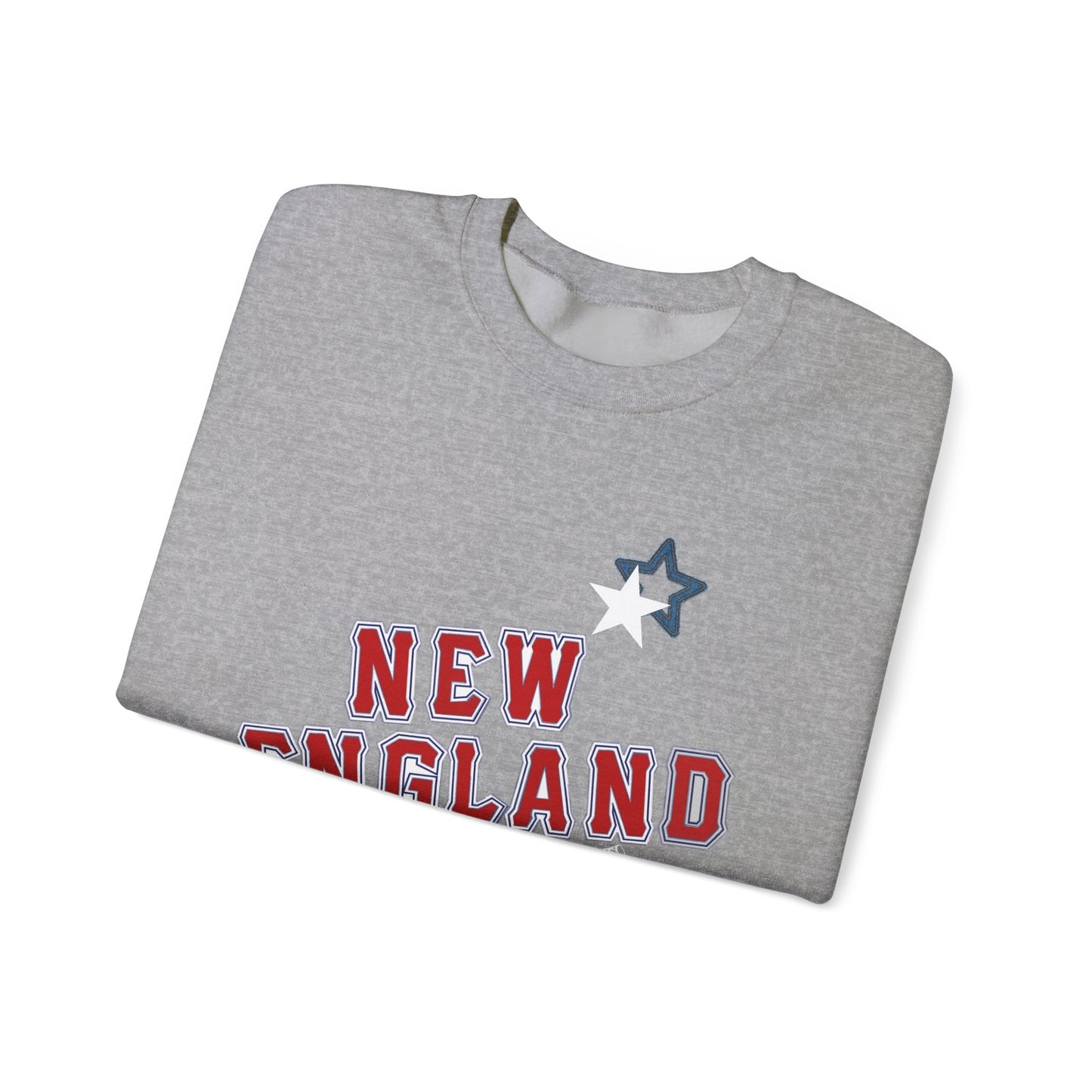 New England Stars Crewneck Sweatshirt - Cozy Unisex Pullover, Perfect for Sports Fans, Casual Outings, Fall Layers, Gift Ideas