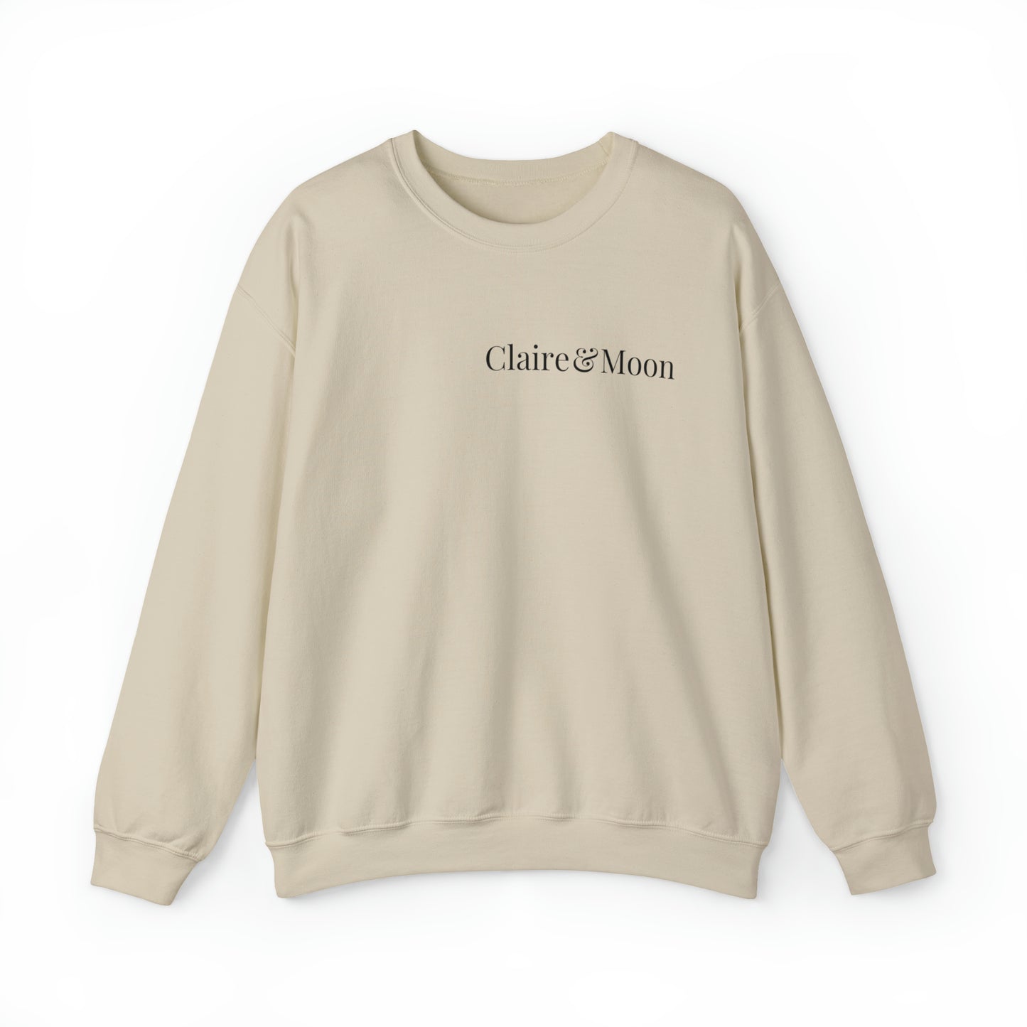 Claireandmoon Black Logo Unisex Heavy Blend™ Crewneck Sweatshirt