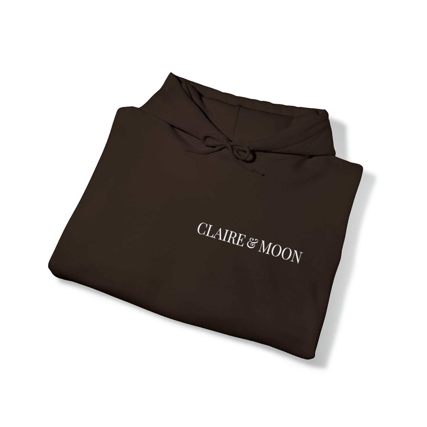 Claireandmoon White Logo Unisex Heavy Blend™ Hooded Sweatshirt