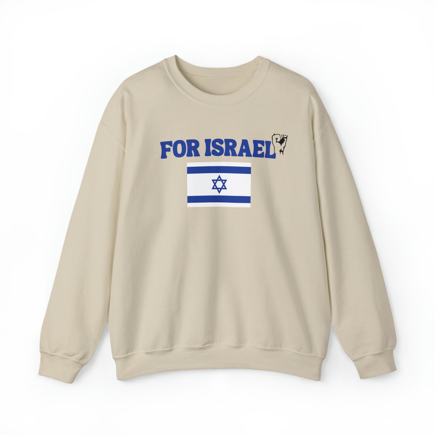 For Israel Unisex Heavy Blend Crewneck Sweatshirt