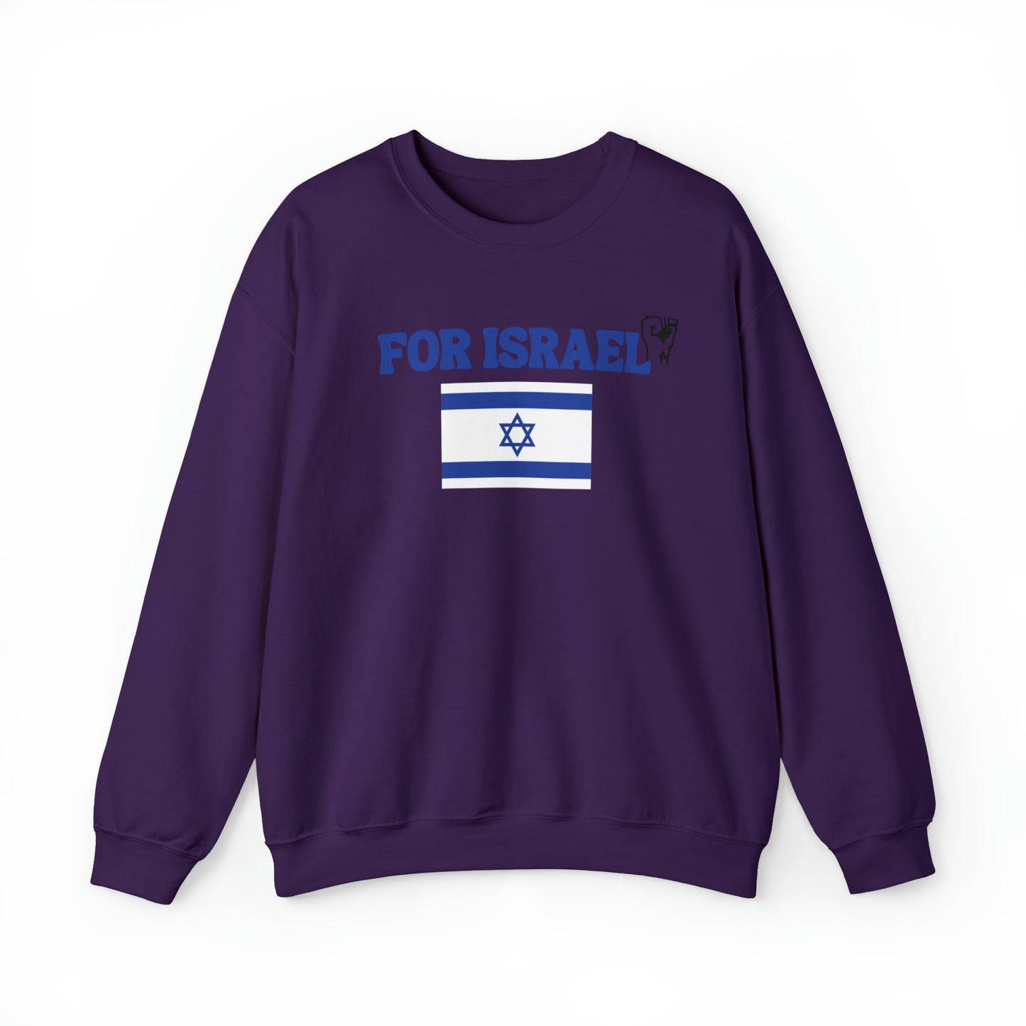 For Israel Unisex Heavy Blend Crewneck Sweatshirt