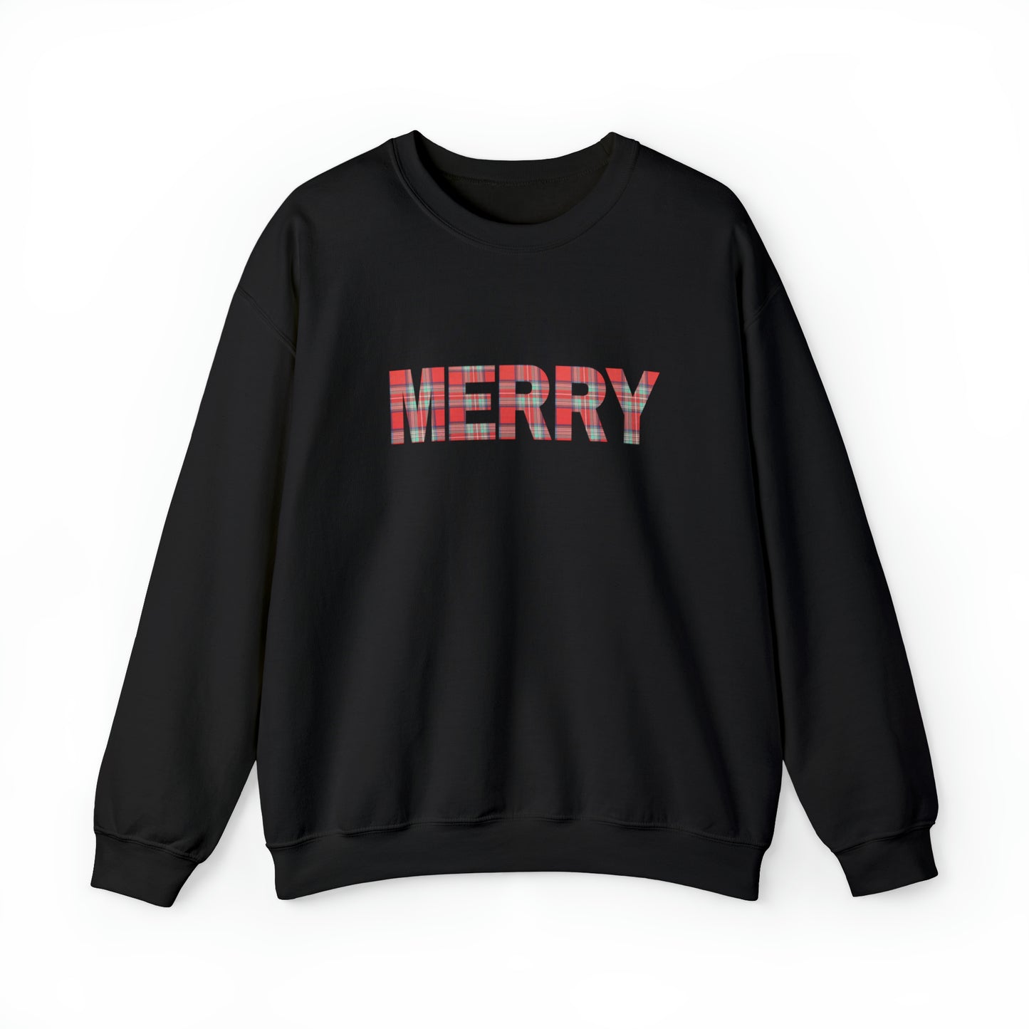 Merry Plaid Unisex Heavy Blend Crewneck Sweatshirt