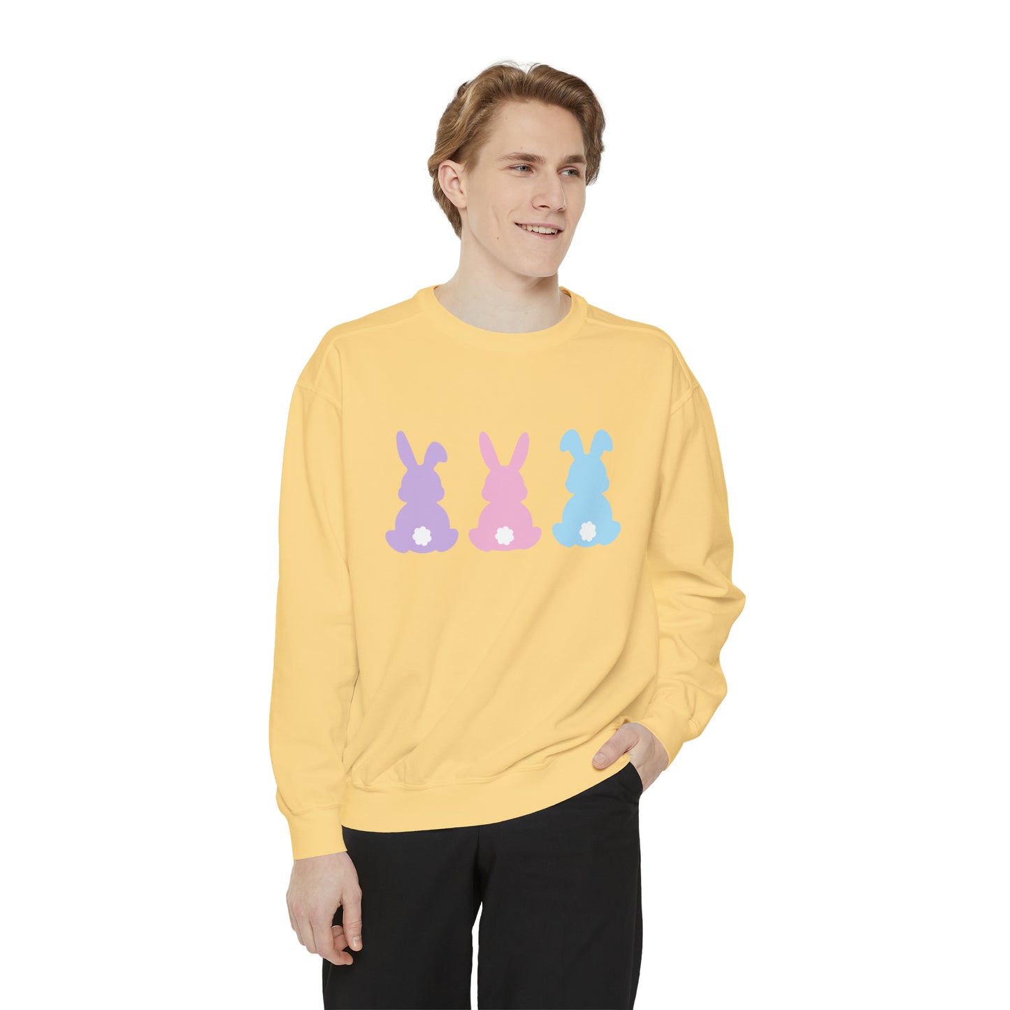 Bunny Pastel Comfort Colors Unisex Sweatshirt