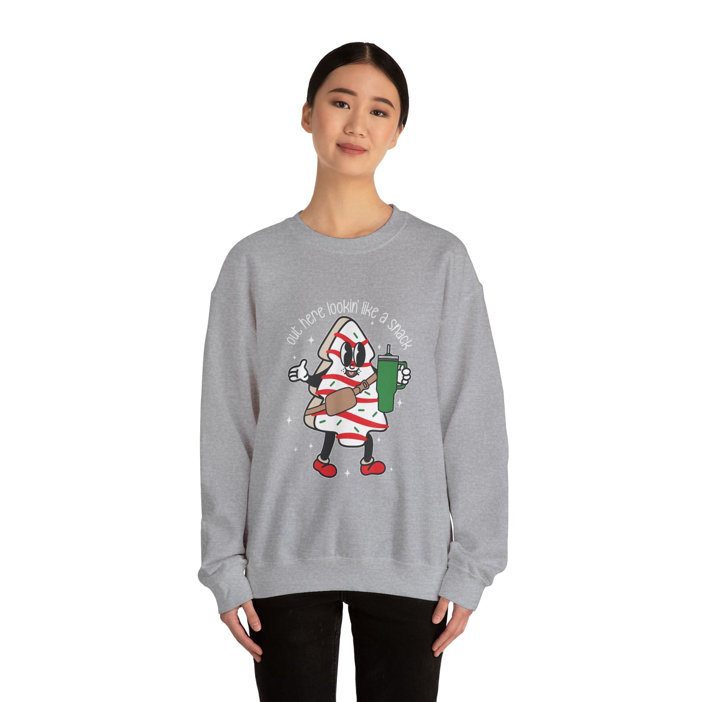 Out Here Looking Like A Snack Unisex Heavy Blend Crewneck Sweatshirt