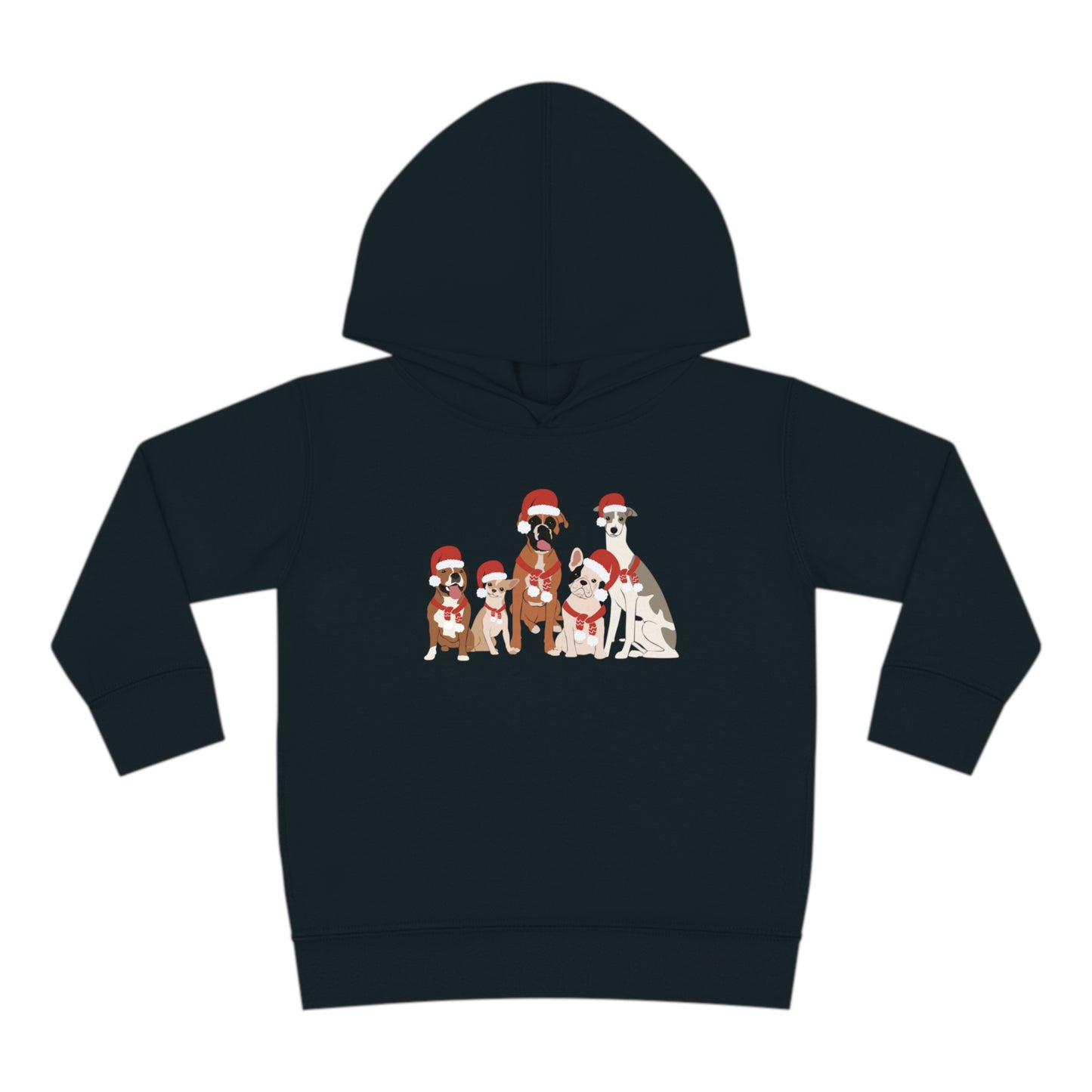 Santa Dogs Toddler Pullover Fleece Hoodie