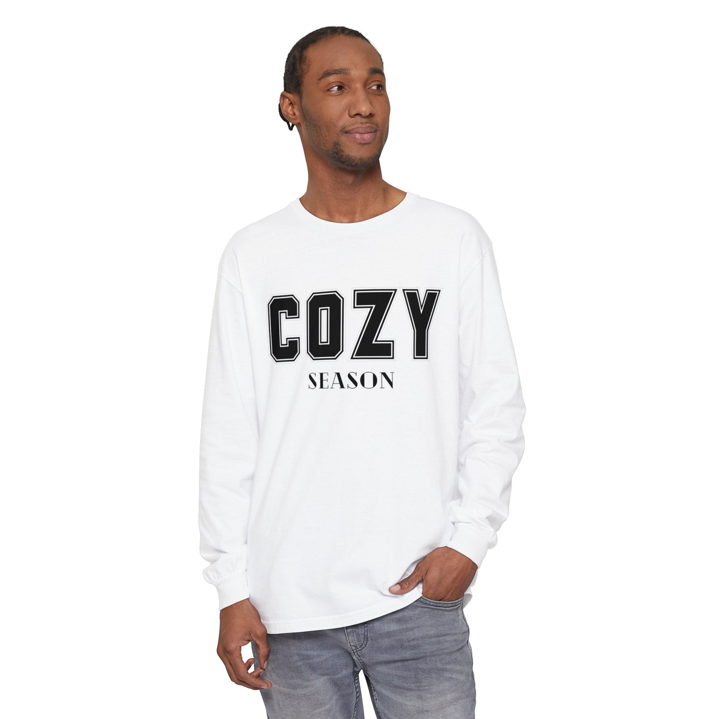 Cozy Season Comfort Colors Unisex Garment-dyed Long Sleeve T-Shirt