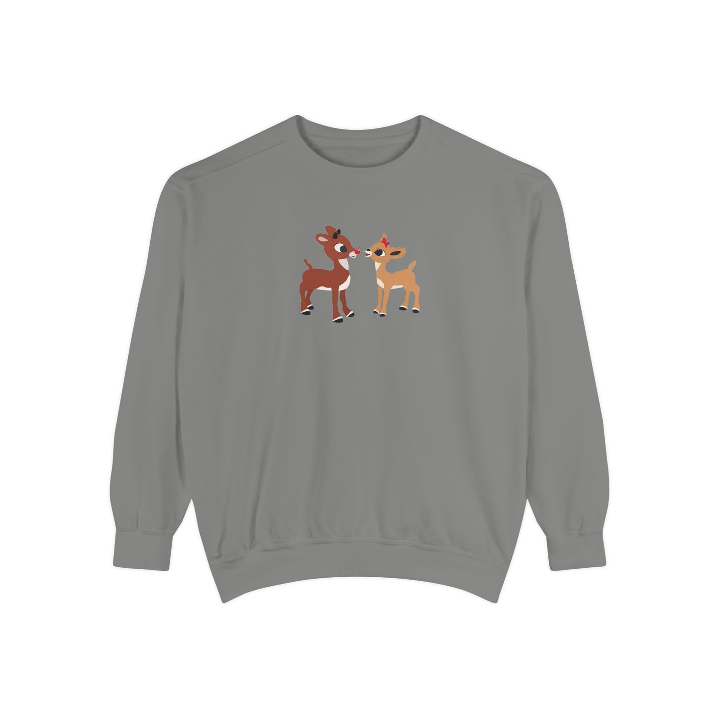 Red Nose Reindeer Unisex Garment-Dyed Sweatshirt