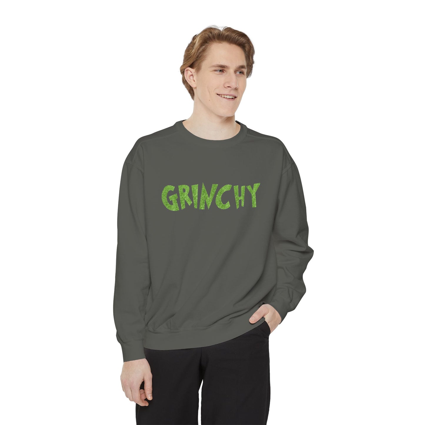 Grinchy Comfort Colors Unisex Garment-Dyed Sweatshirt