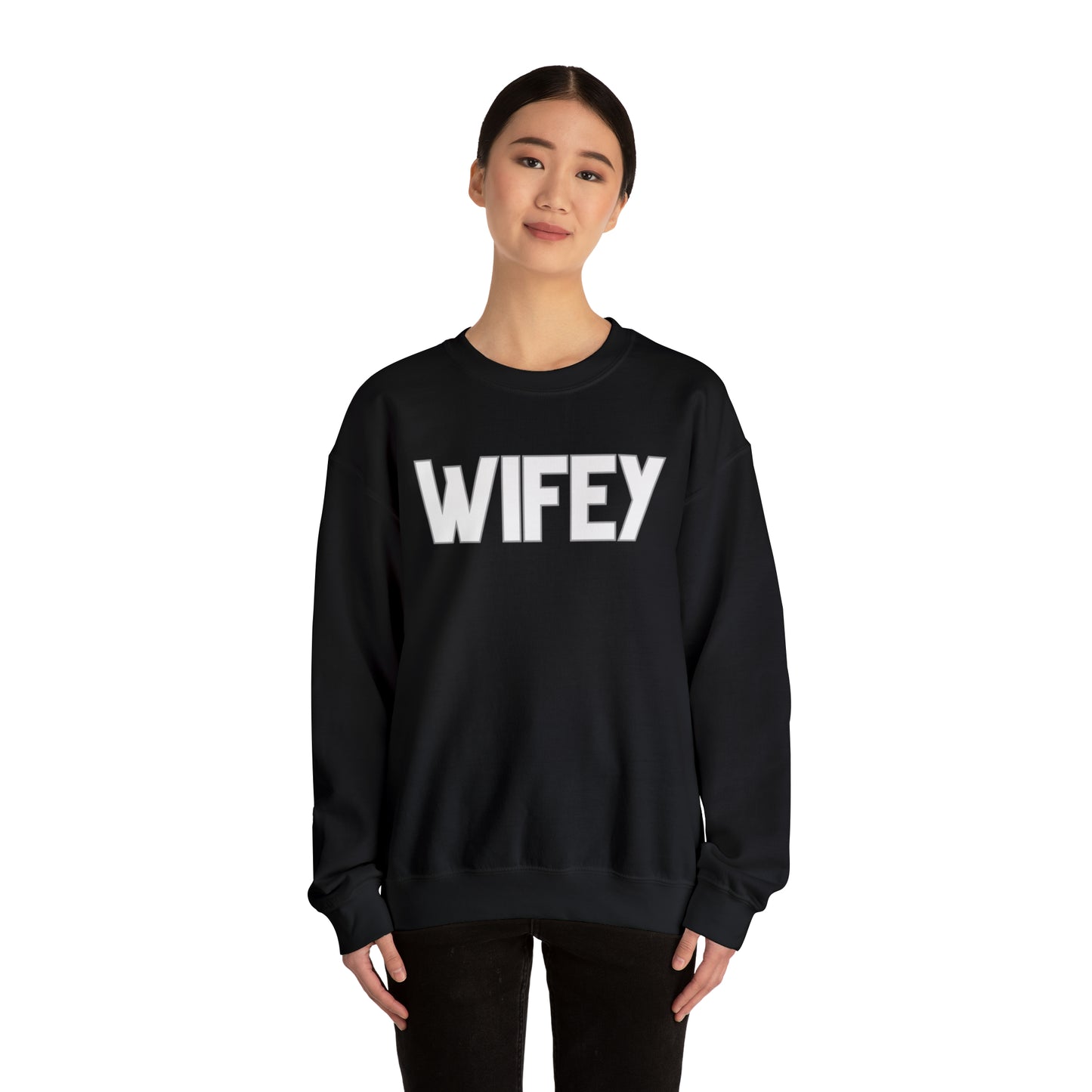 Wifey Unisex Heavy Blend Crewneck Sweatshirt