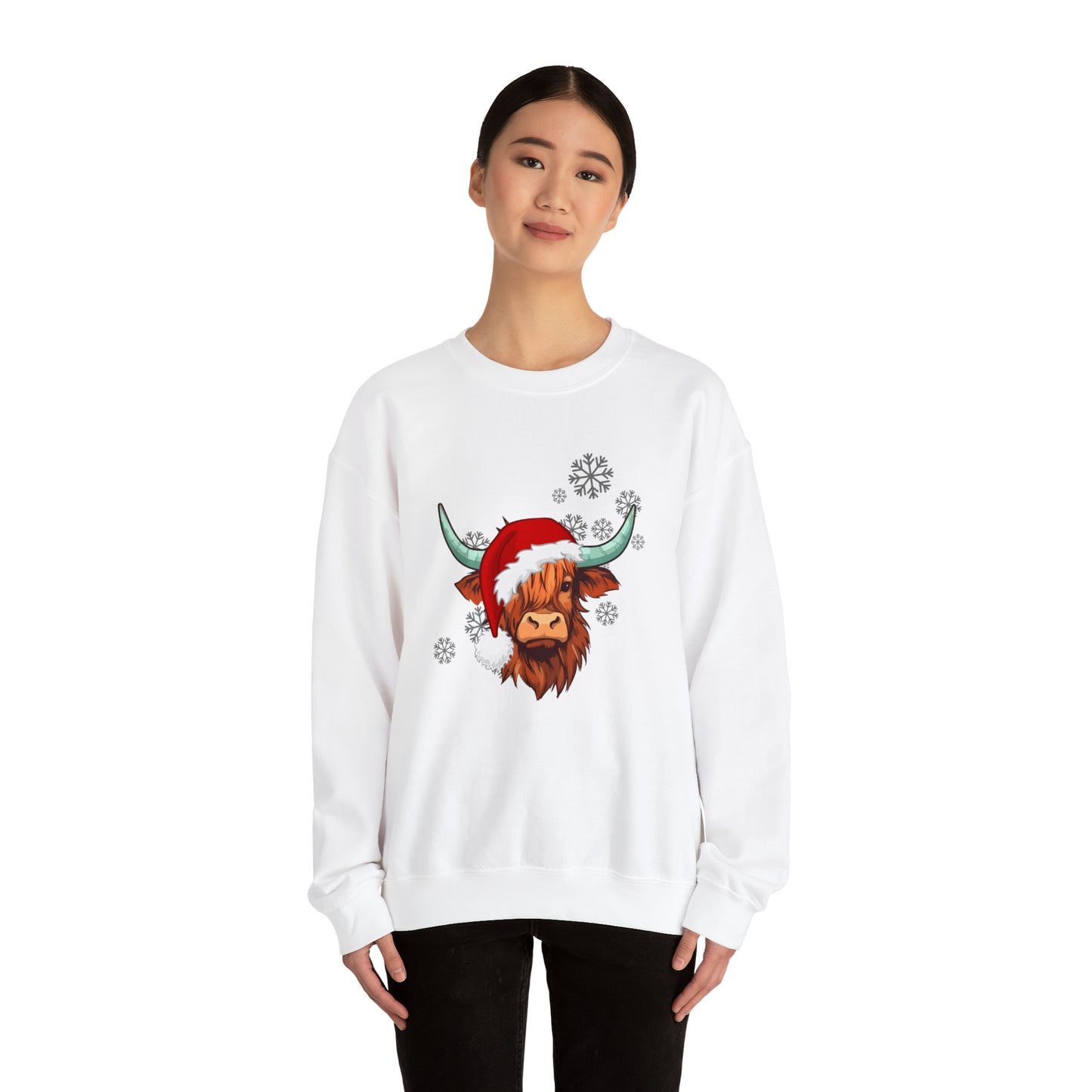 Highland Cow Santa Unisex Sweatshirt