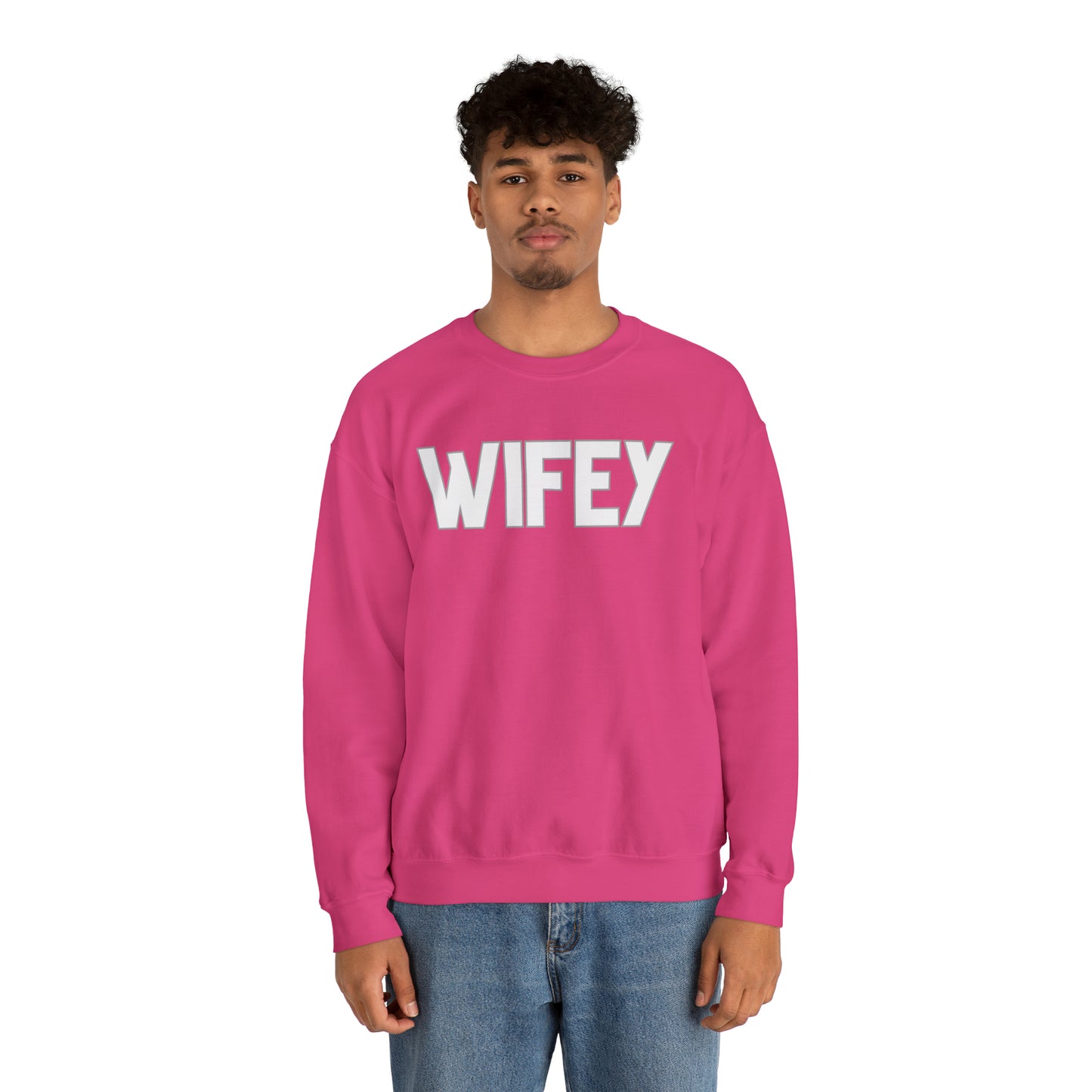 Wifey Unisex Heavy Blend Crewneck Sweatshirt
