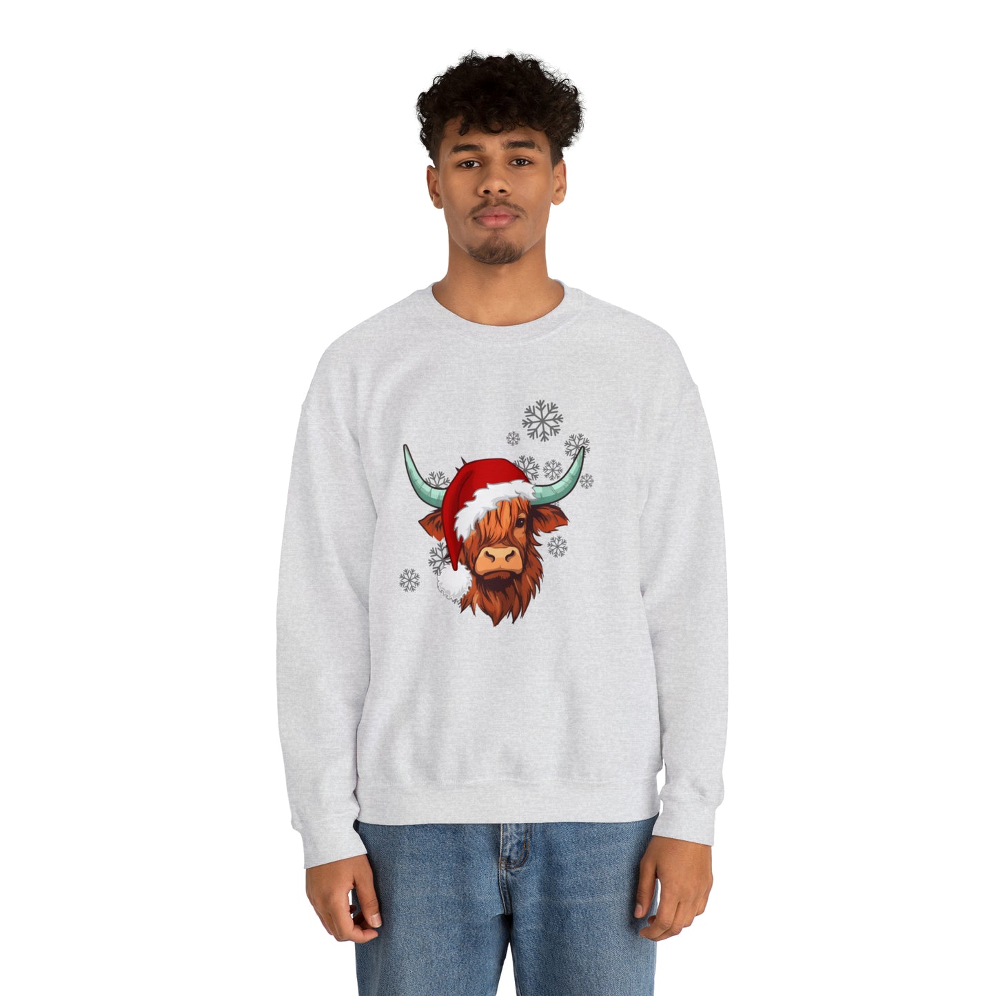 Highland Cow Santa Unisex Sweatshirt
