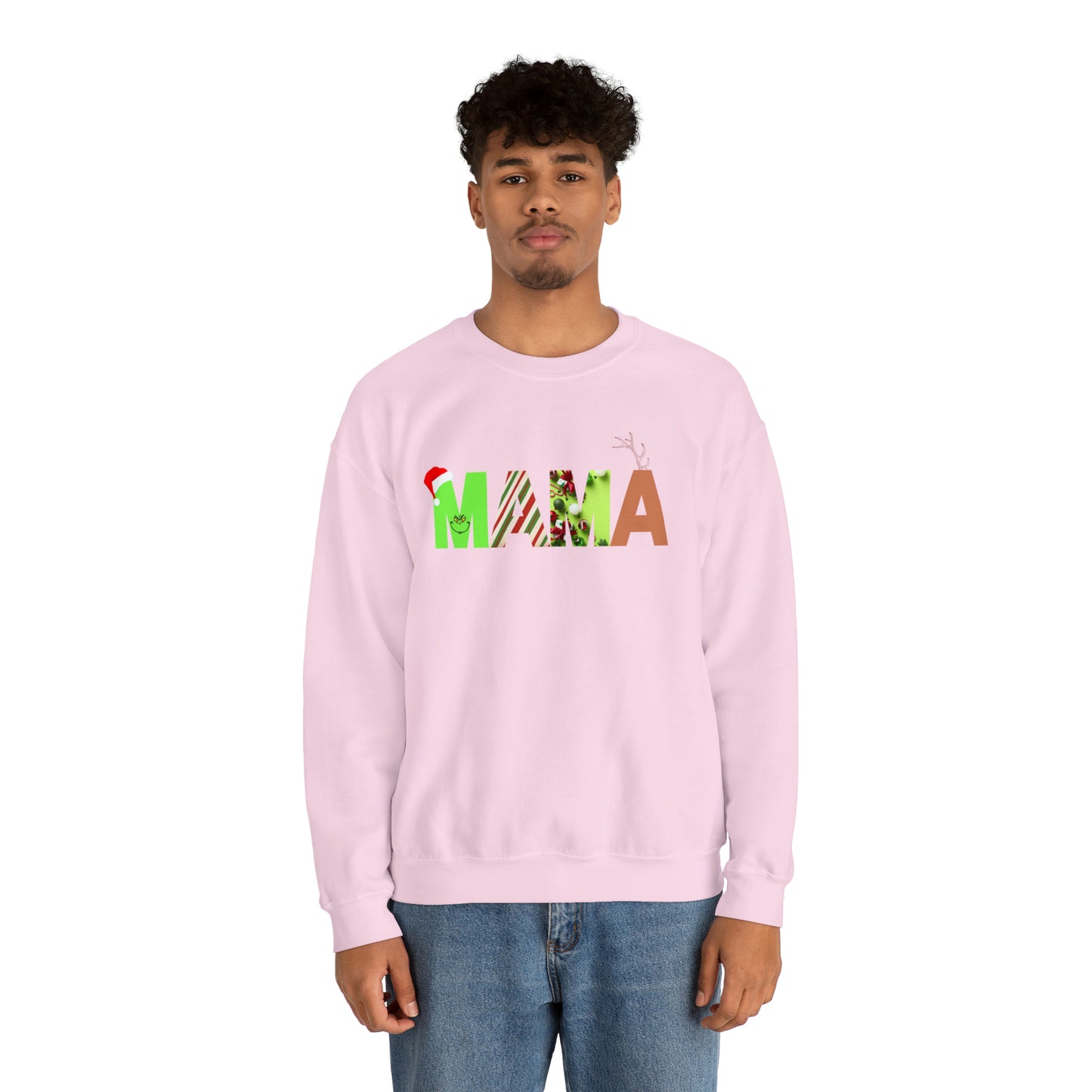 Mama Grinch Unisex Heavy Blend Crewneck Sweatshirt