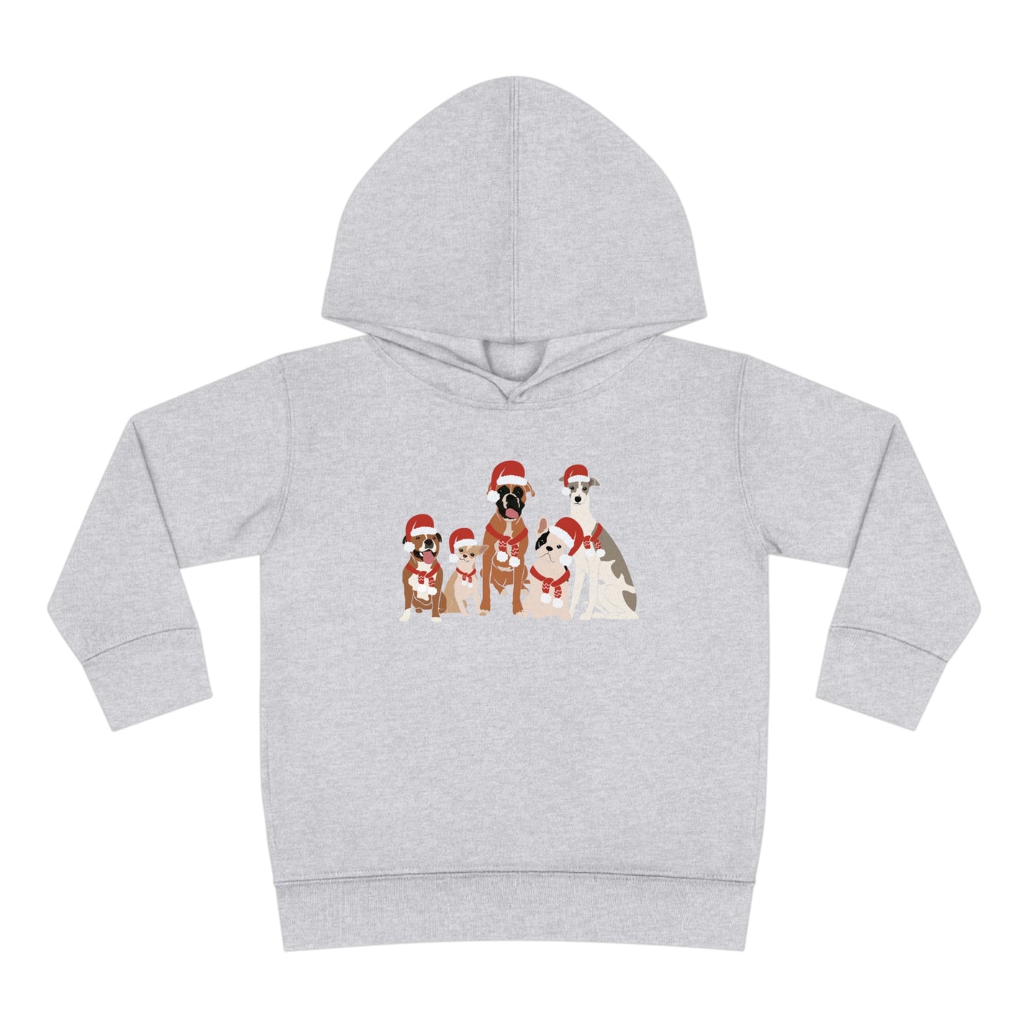 Santa Dogs Toddler Pullover Fleece Hoodie