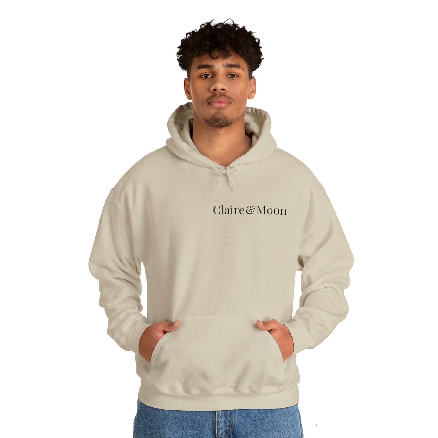 Claireandmoon Black Logo Unisex Heavy Blend™ Hooded Sweatshirt