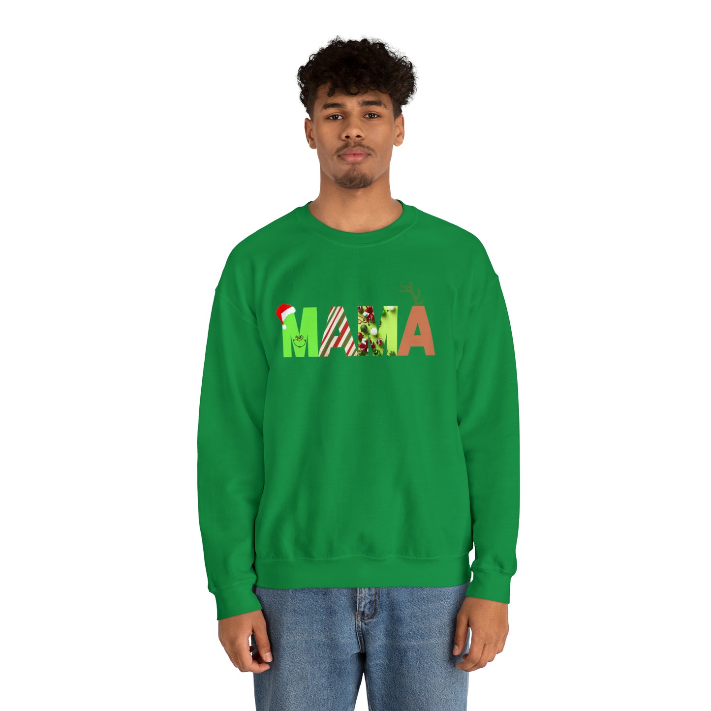 Mama Grinch Unisex Heavy Blend Crewneck Sweatshirt