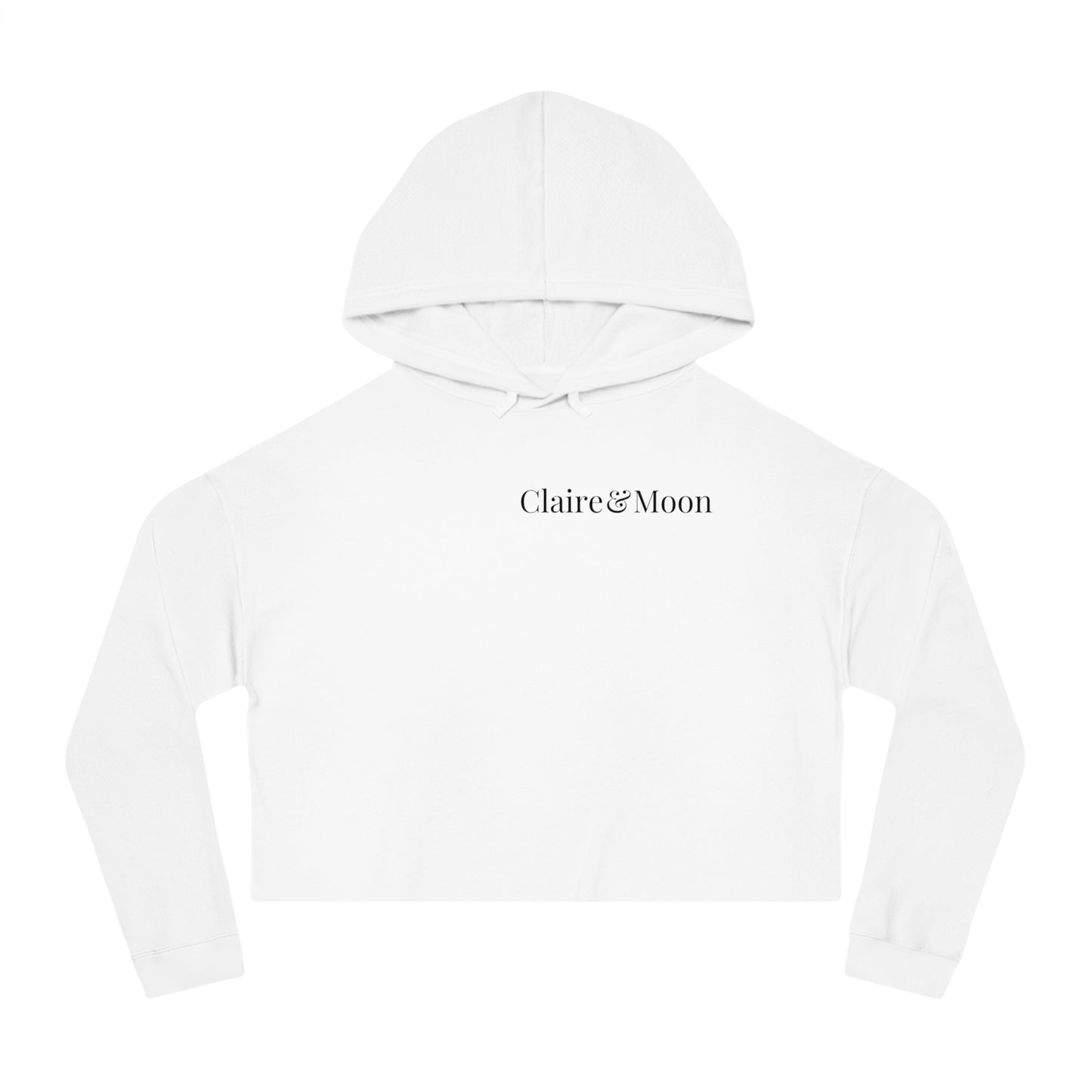 Claireandmoon Logo Women’s Cropped Hooded Sweatshirt