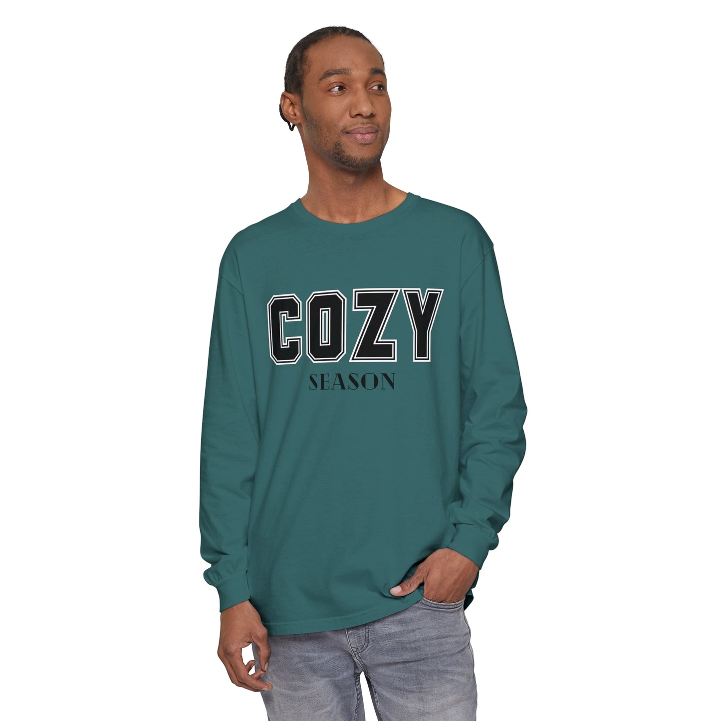 Cozy Season Comfort Colors Unisex Garment-dyed Long Sleeve T-Shirt