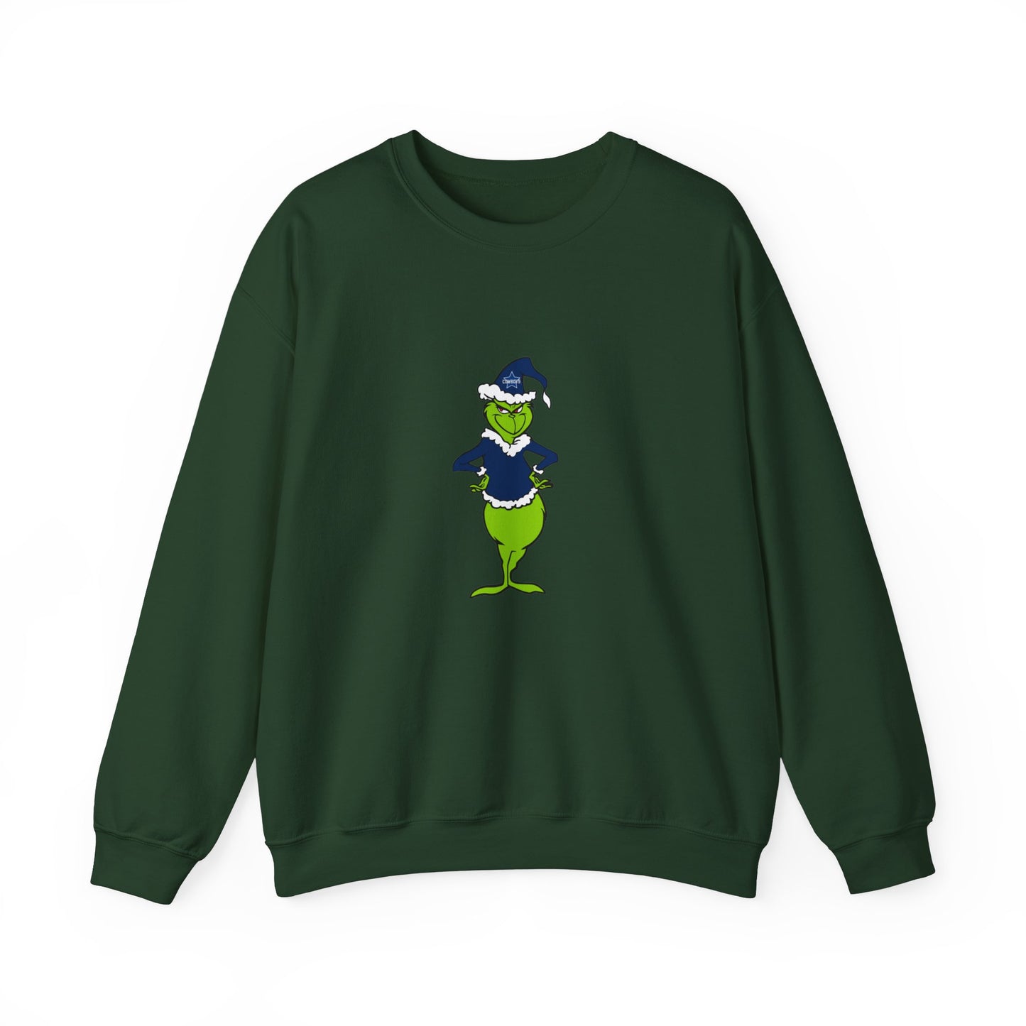 Dallas Cowboys Grinch Unisex Heavy Blend Crewneck Sweatshirt